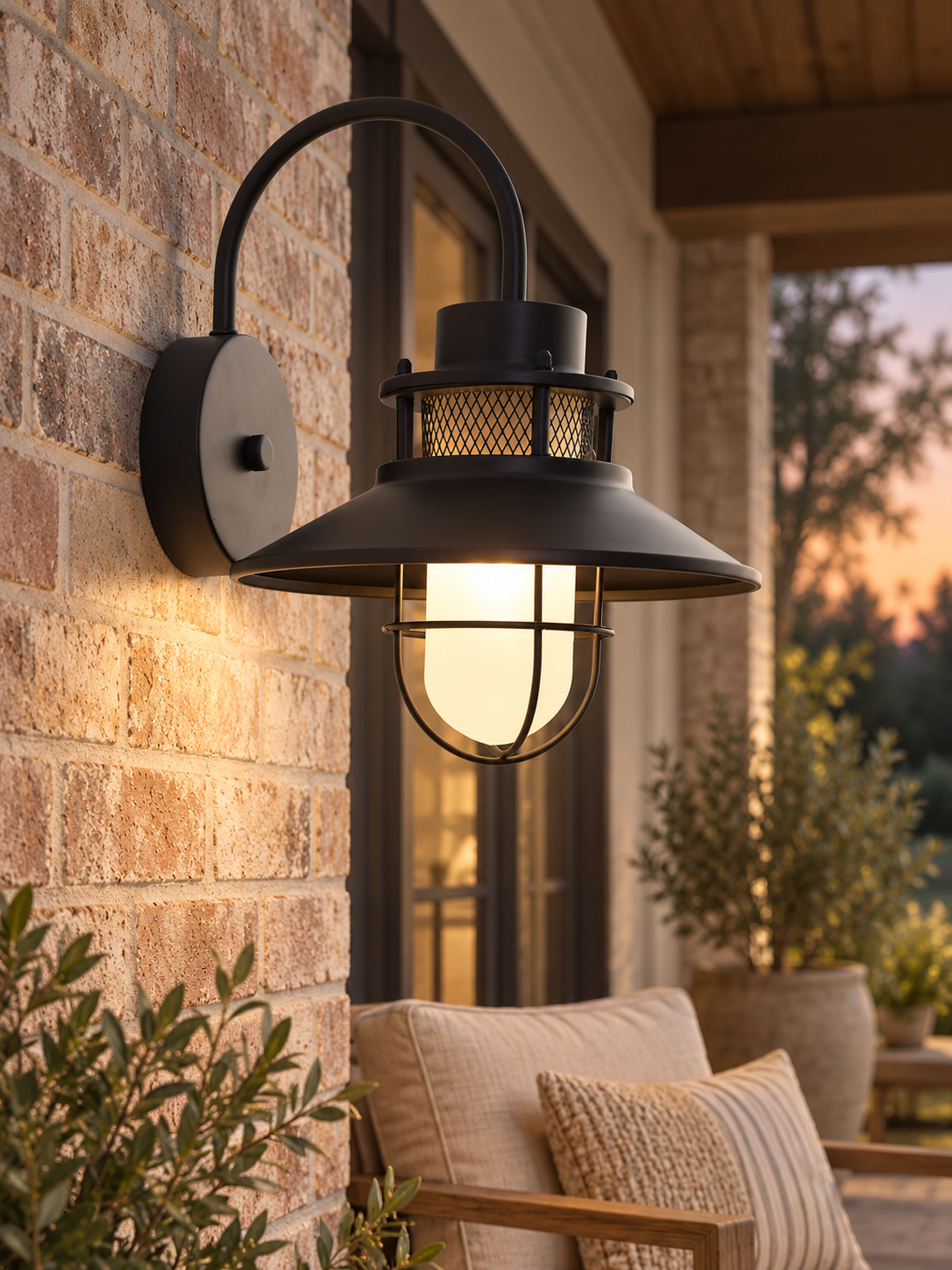 Auralen Home — felix outdoor wall lamp industrial waterproof light fixture, alternate view