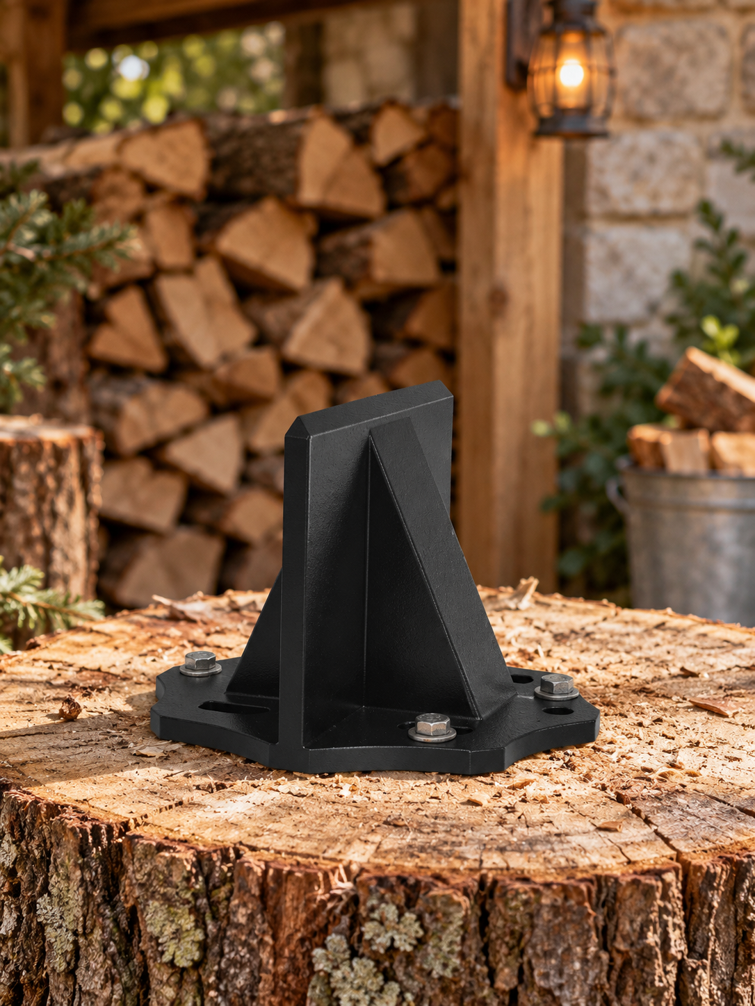 KindlePro Carbon Steel Manual Kindling Splitter with Carry Bag for Fireplace and Wood Stove Preparation