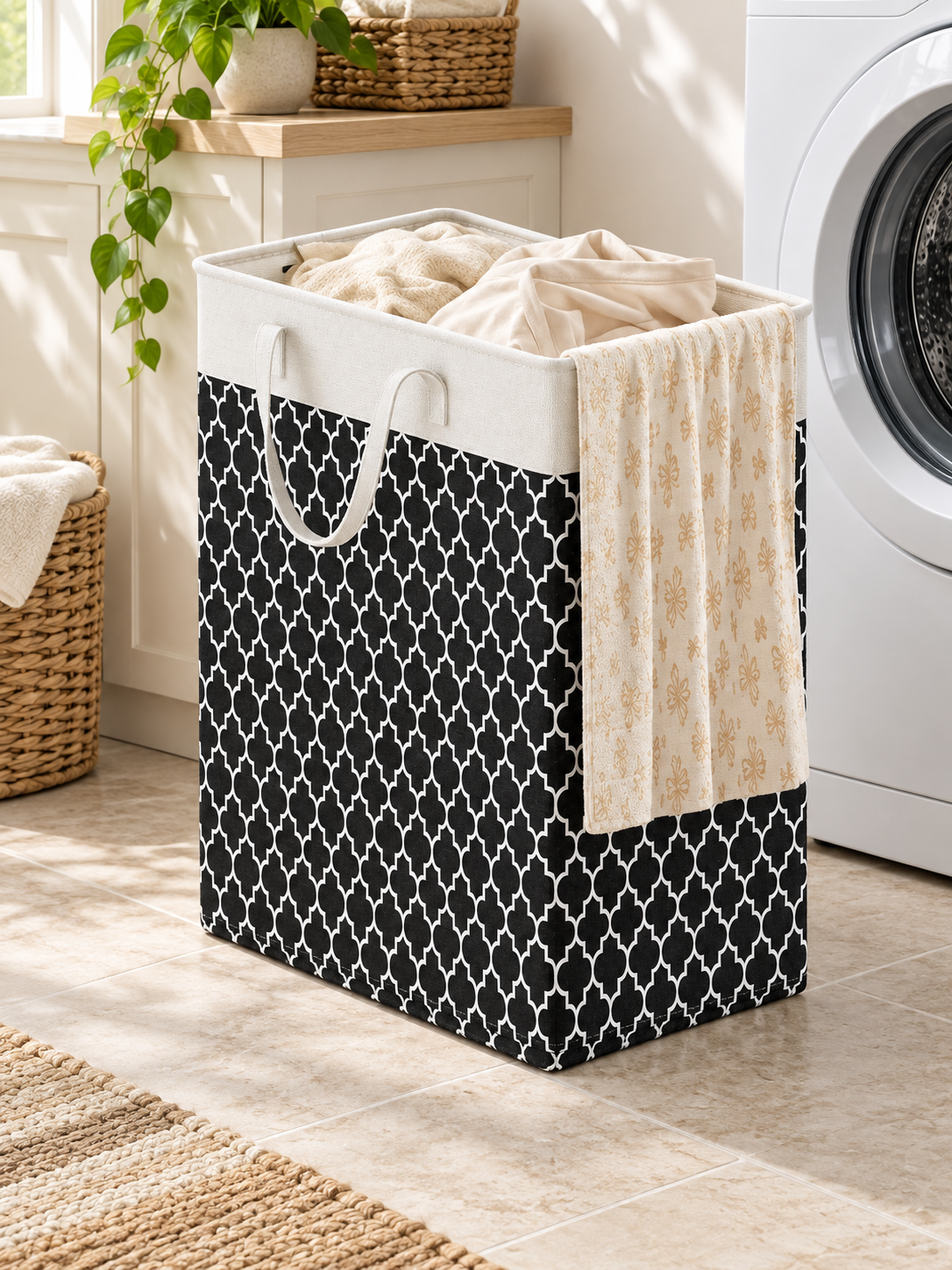 Lauva 75L Waterproof Laundry Basket — lifestyle photograph 1