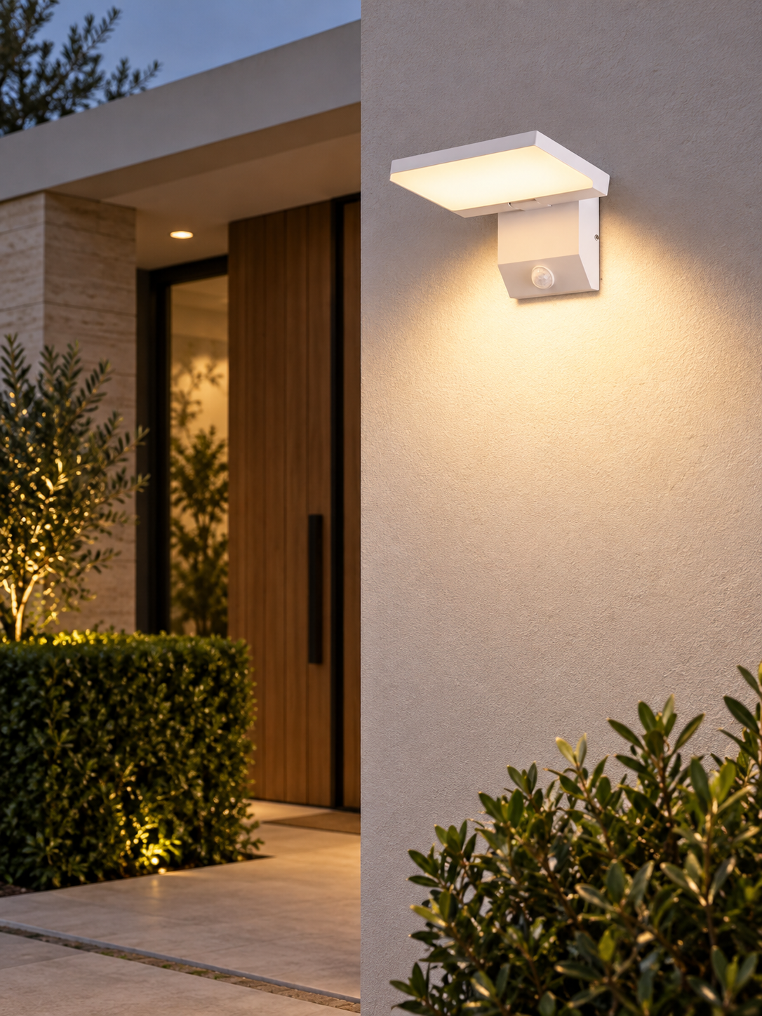 Auralen Home — lumifold outdoor wall light ip65 waterproof motion sensor option, alternate view