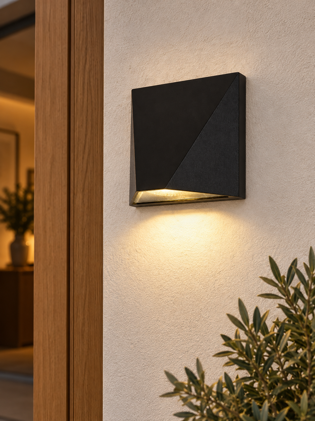 Auralen Home — modern black led wall light 5w waterproof aluminium outdoor lamp, setting