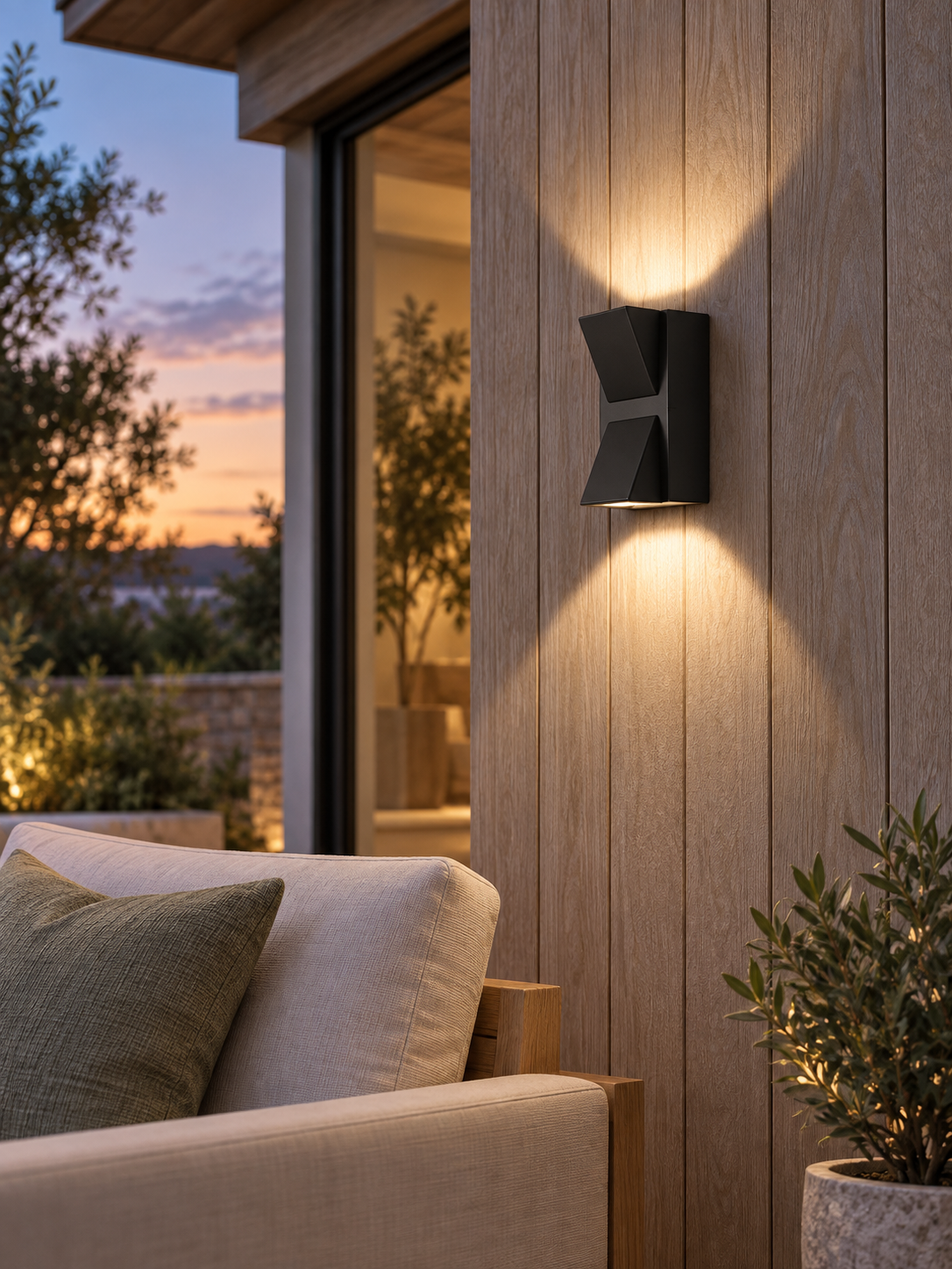 Auralen Home — modern led outdoor wall light 3w 6w waterproof decorative lighting, alternate view