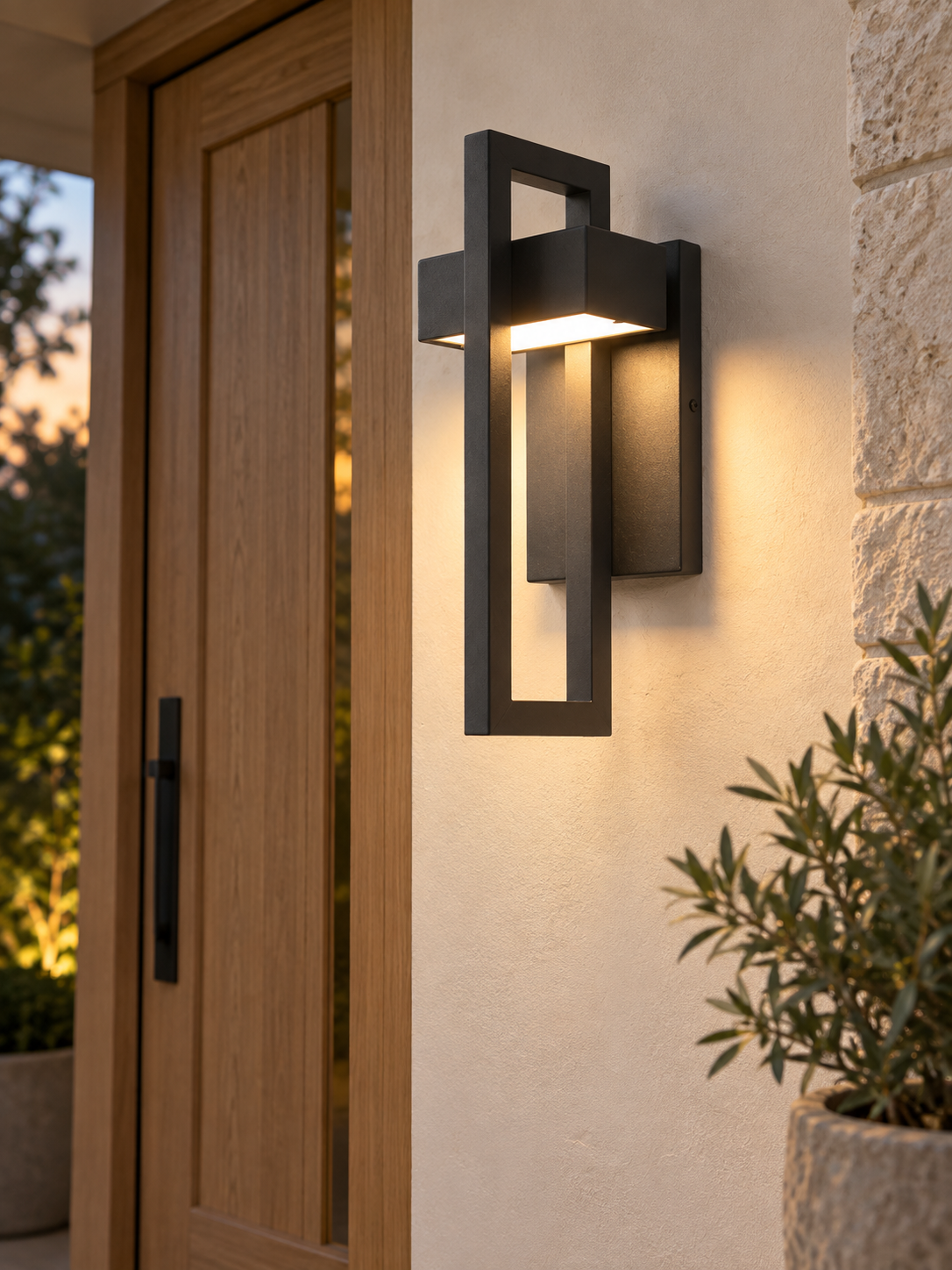 Auralen Home — modern outdoor wall light scandinavian aluminium led wall lamp, setting