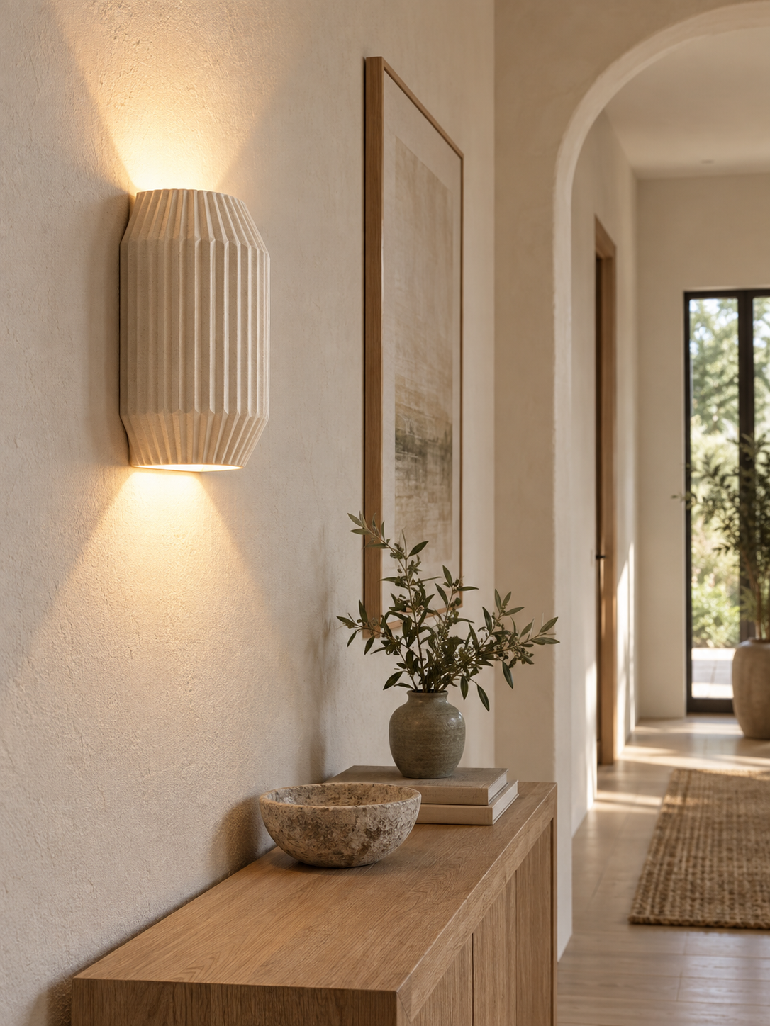 Nordic Modern Resin Wall Lamp - Sleek Wall Light interior scene 1