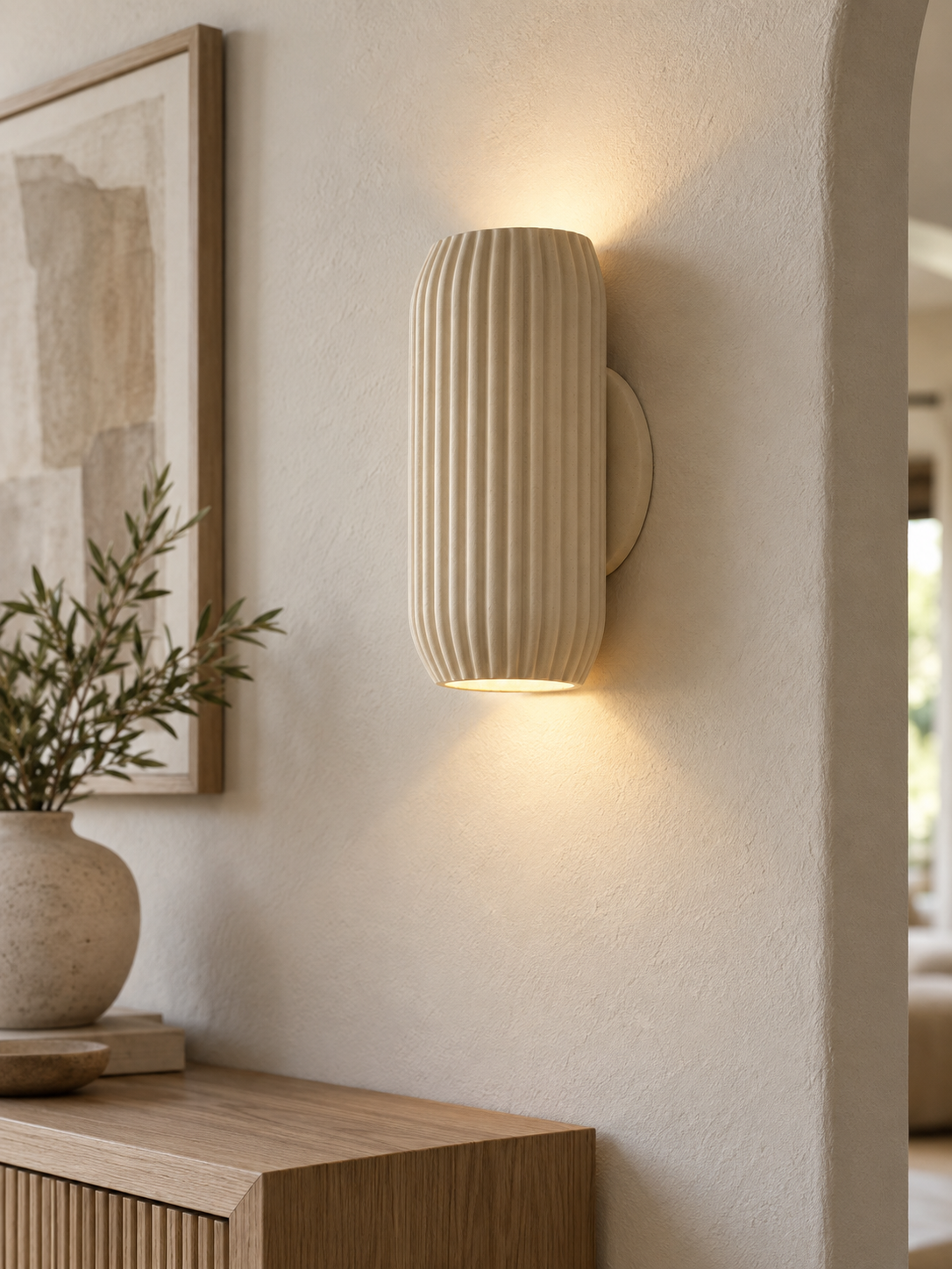Nordic Modern Resin Wall Lamp - Sleek Wall Light interior scene 2