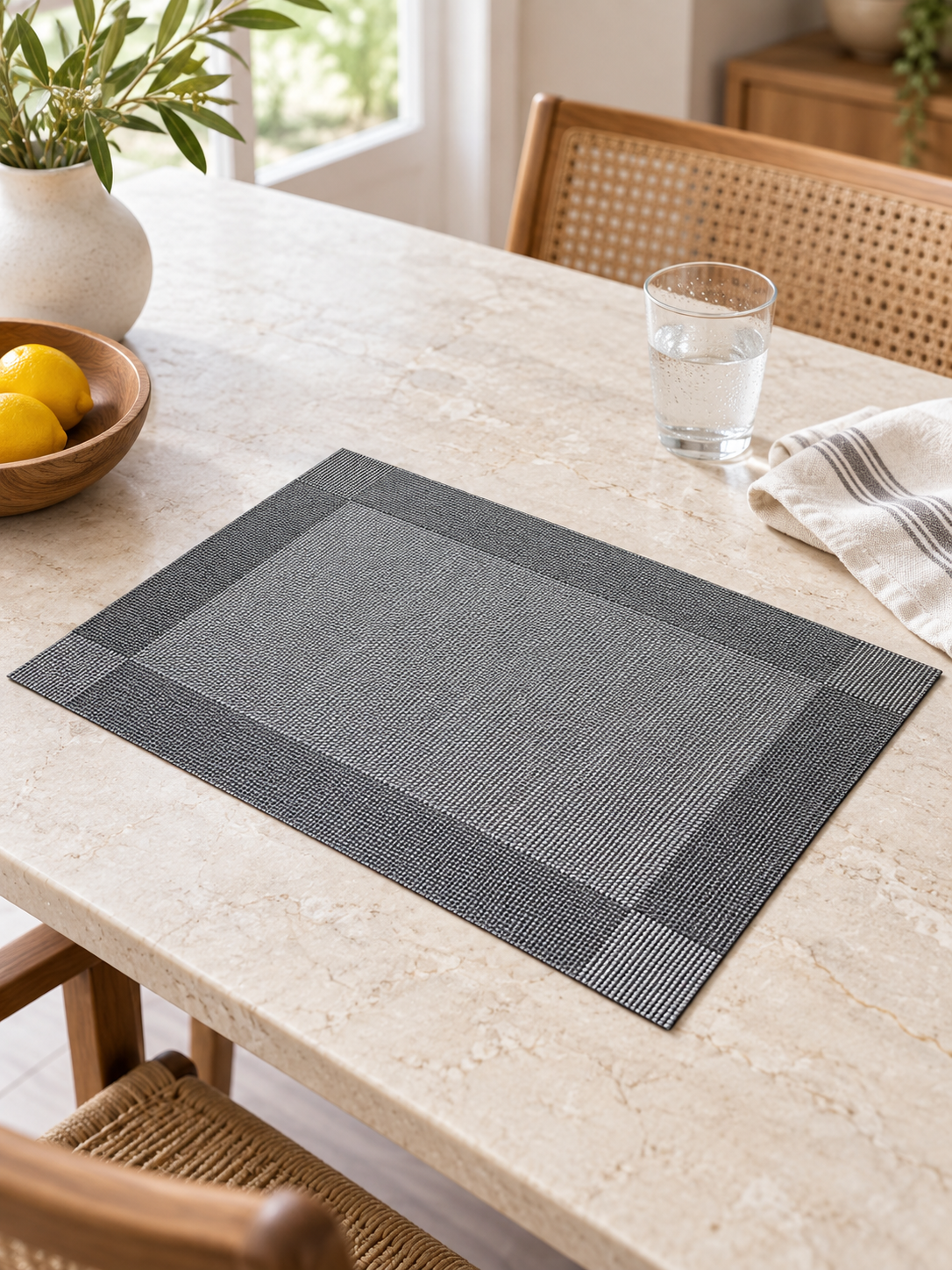 PlaciMat Woven PVC Placemats – Durable, Stylish Table Mats for Everyday Dining — lifestyle photograph 2