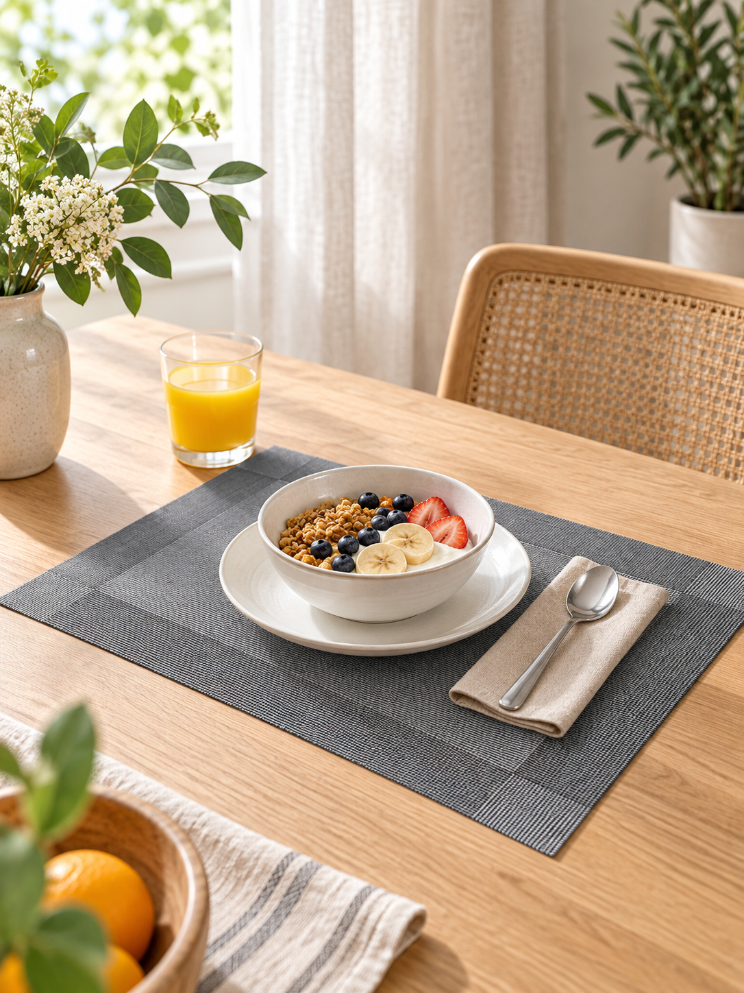 PlaciMat Woven PVC Placemats – Durable, Stylish Table Mats for Everyday Dining — lifestyle photograph 3
