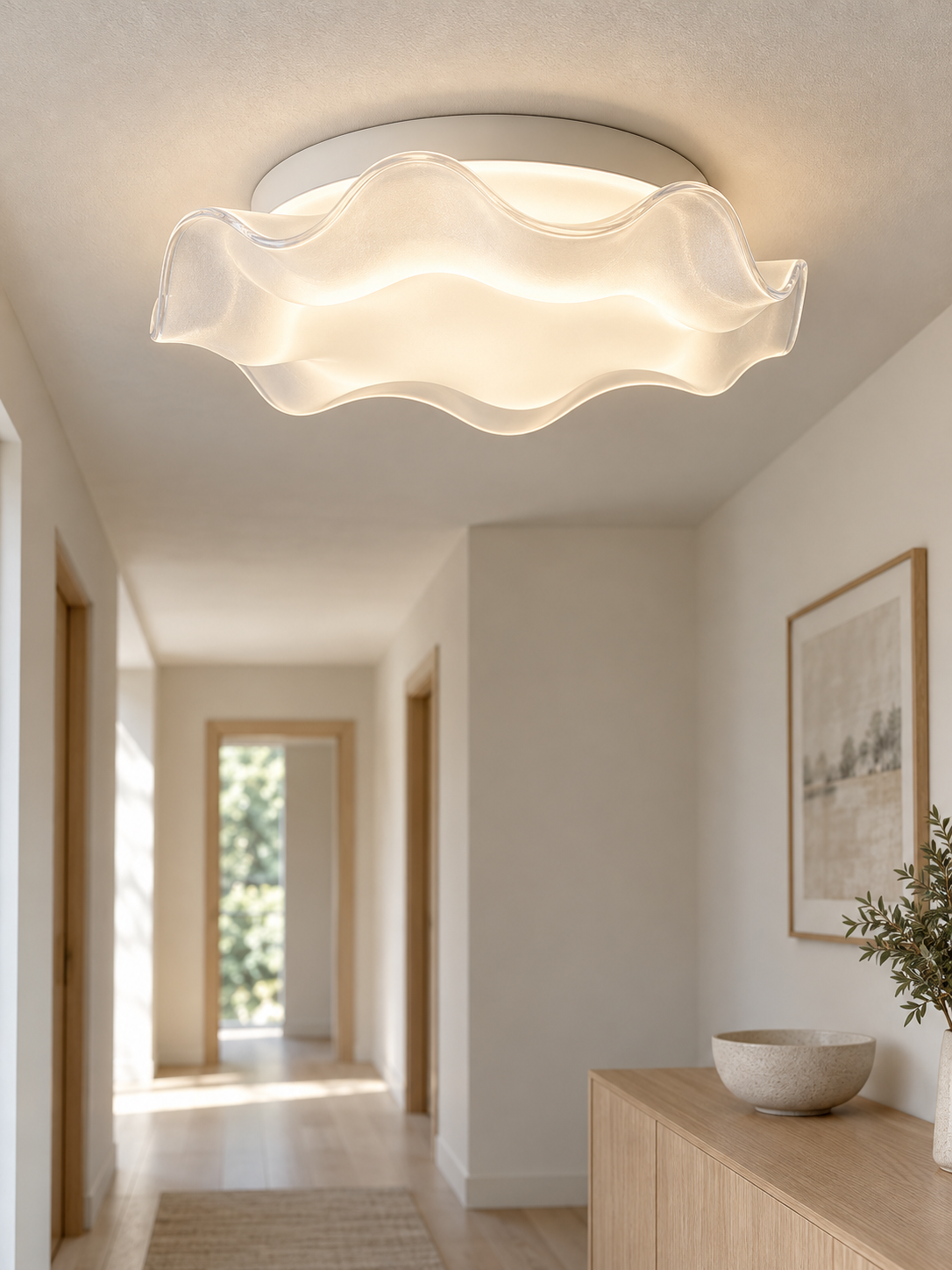 Ripple LED Ceiling Light Fixture interior scene 2