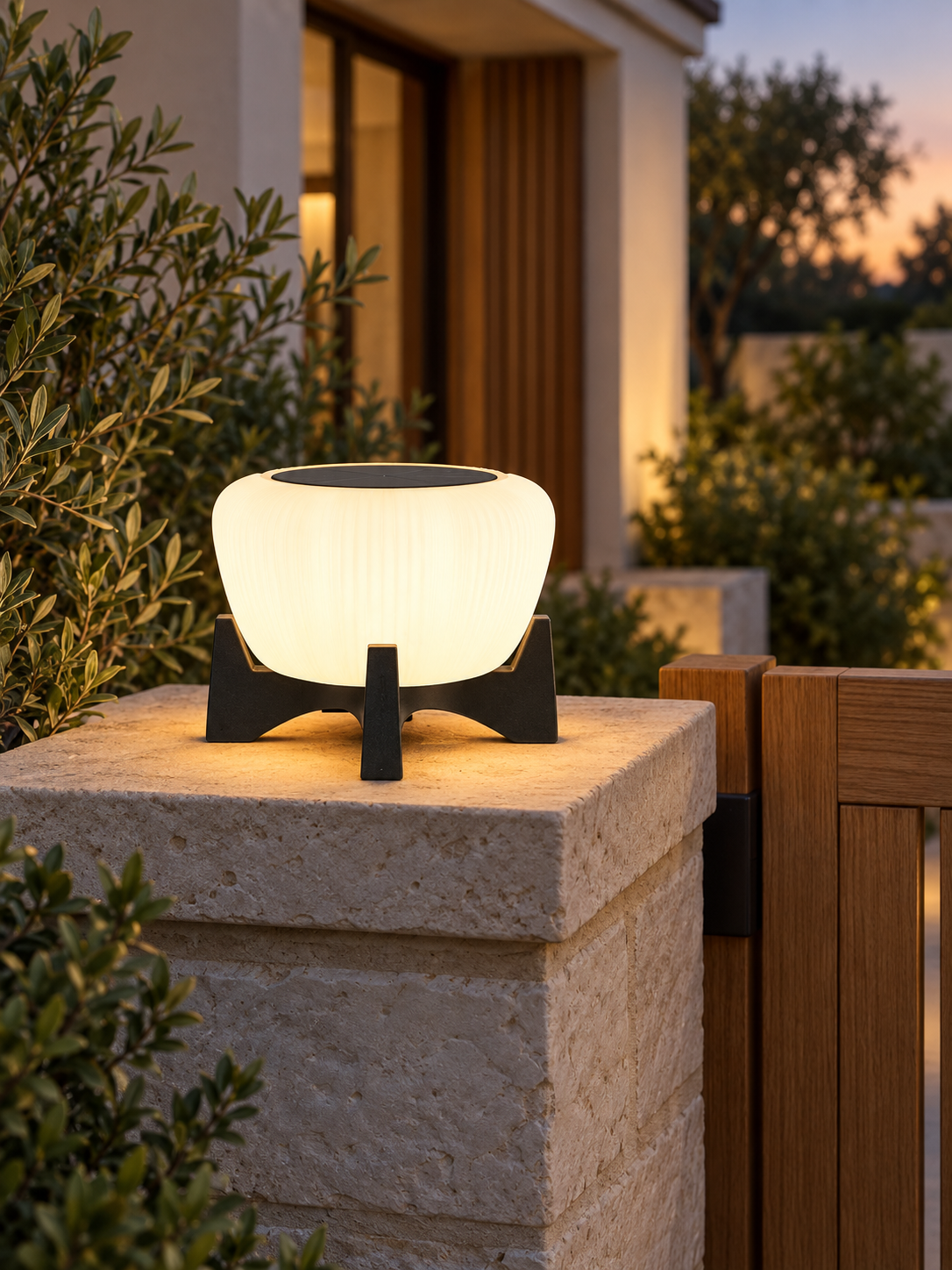 Auralen Home — solar landing light outdoor led pathway lamp, setting