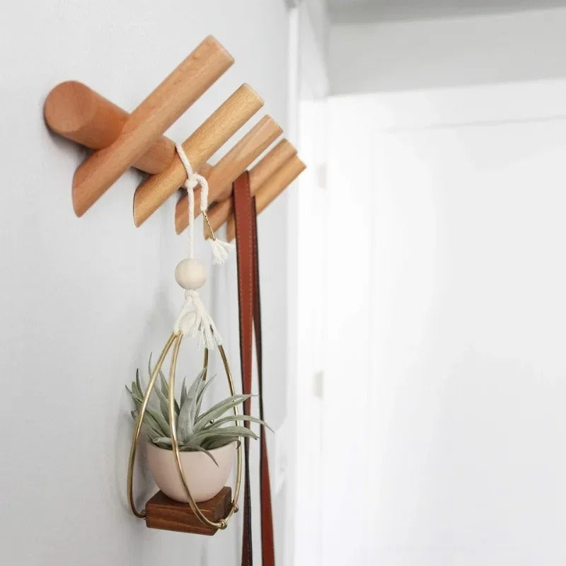 Maeve Solid Oak Wall-Mounted Storage Rack