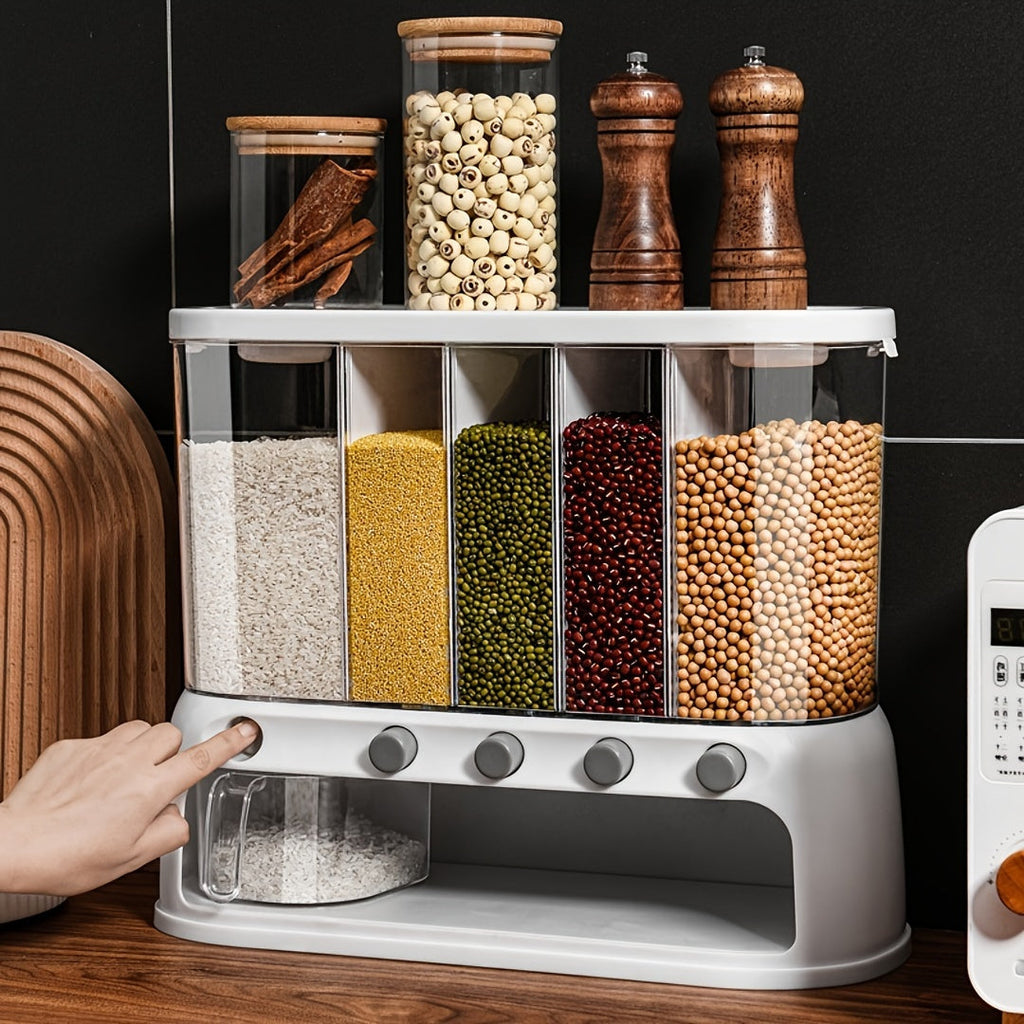 Versatile Multi-Compartment Grain Storage Container