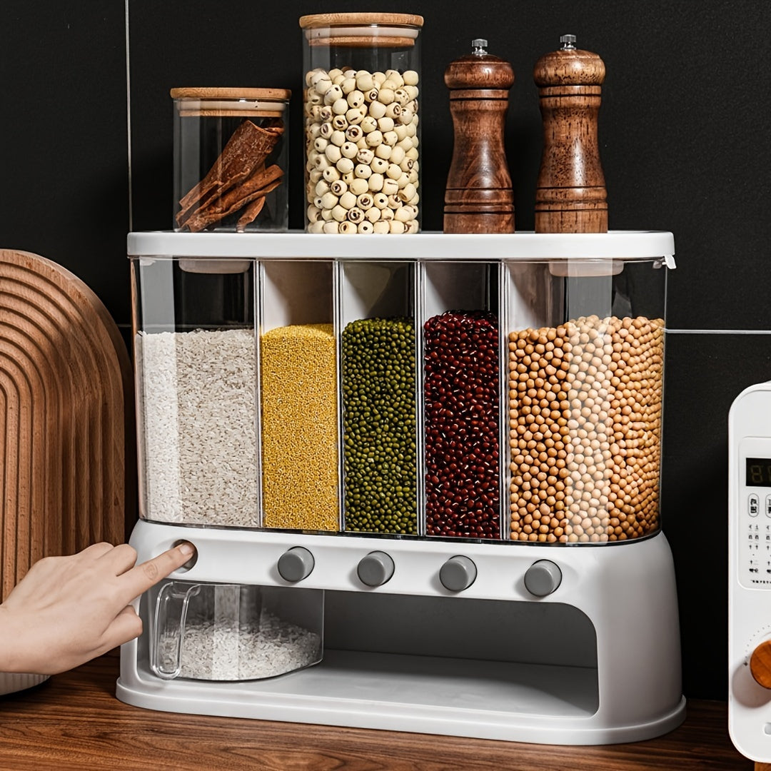 Versatile Multi-Compartment Grain Storage Container