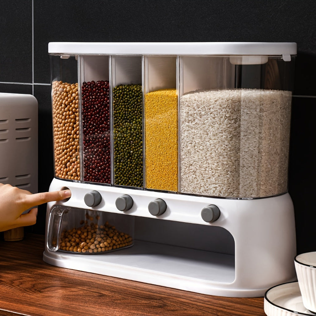 Versatile Multi-Compartment Grain Storage Container