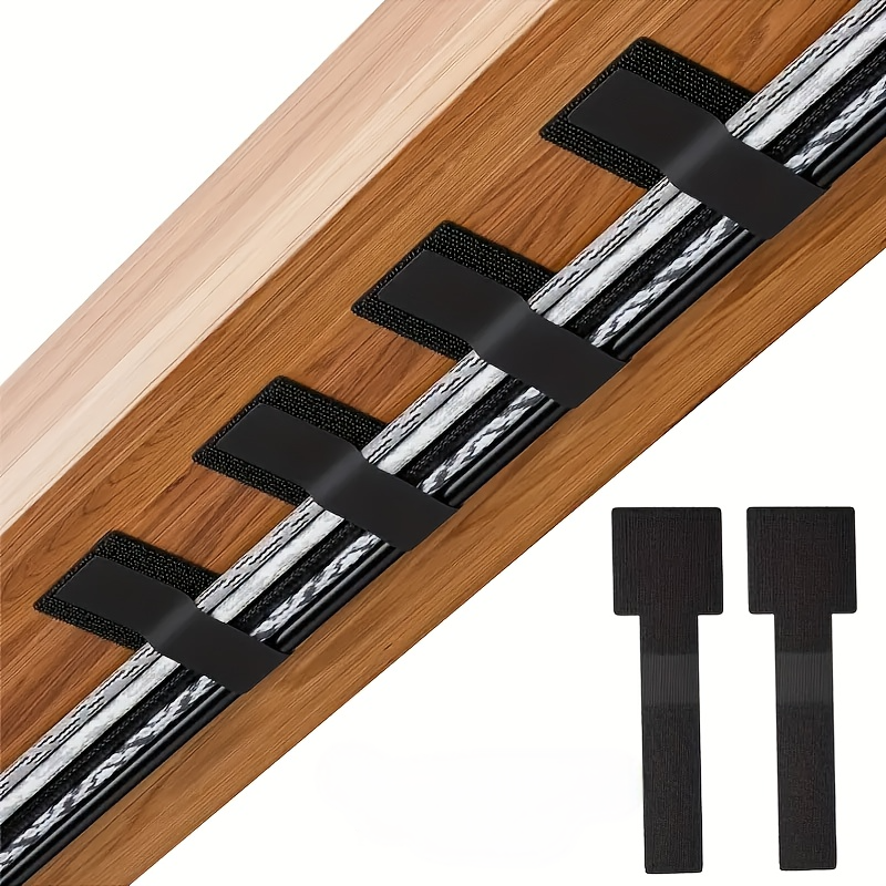 Reusable Cable Ties with Self Adhesive Adjustable Cord Organizer Straps for Desk Wire Management