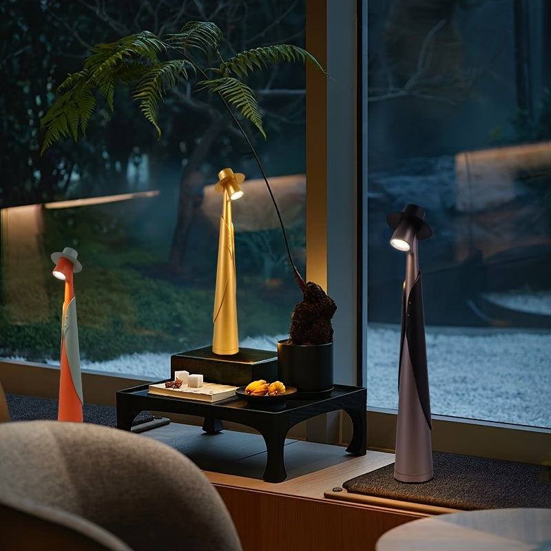 Rechargeable LED Hat-Style Desk Lamp