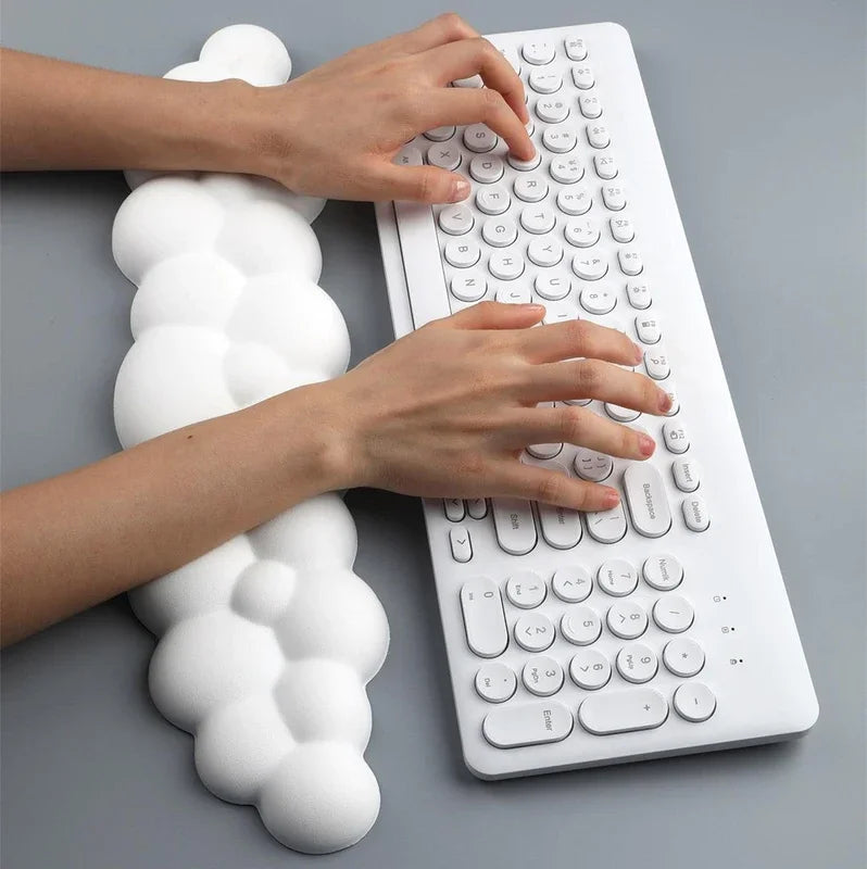 Cloud Wrist Pad with Memory Foam Design for Keyboard and Mouse Desk Use