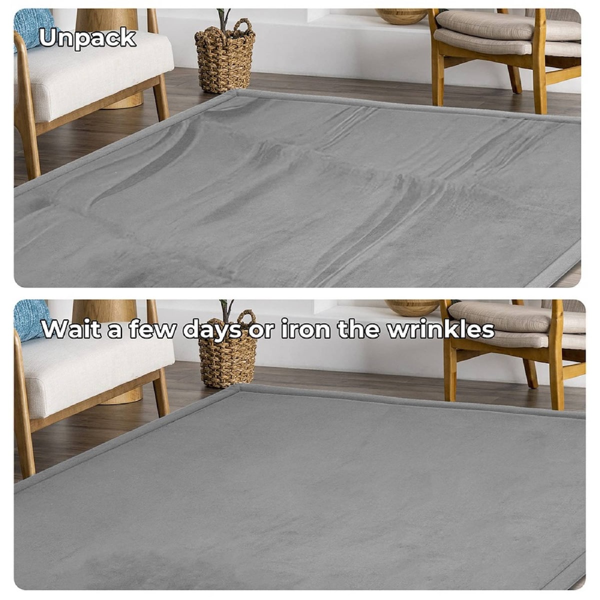 Baby Play Mat with 1.3 Inch Foam Padding for Nursery, Playroom and Floor Activities