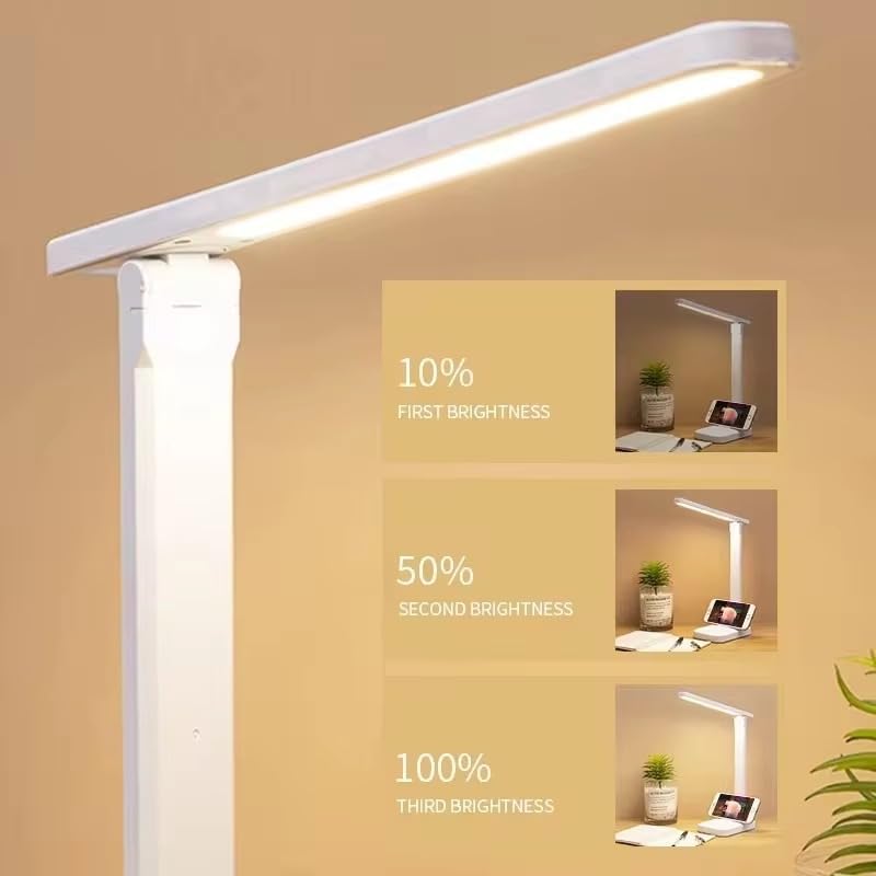 LED Dimmable Desk Lamp with Adjustable Arm, 5 Color Modes, 5 Brightness Levels for Reading, Crafting, and Office Work