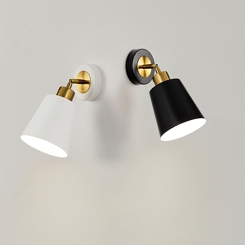 Sleek Modern Metal Wall Sconce Light – Minimalist Industrial Wall Lamp