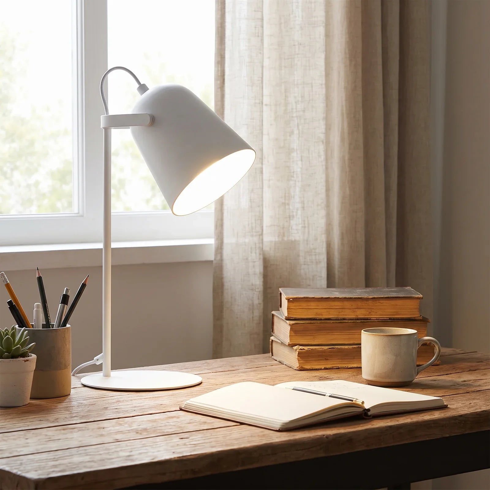 Nordic Metal LED Desk Lamp - Sleek, Energy-Efficient Task Lighting