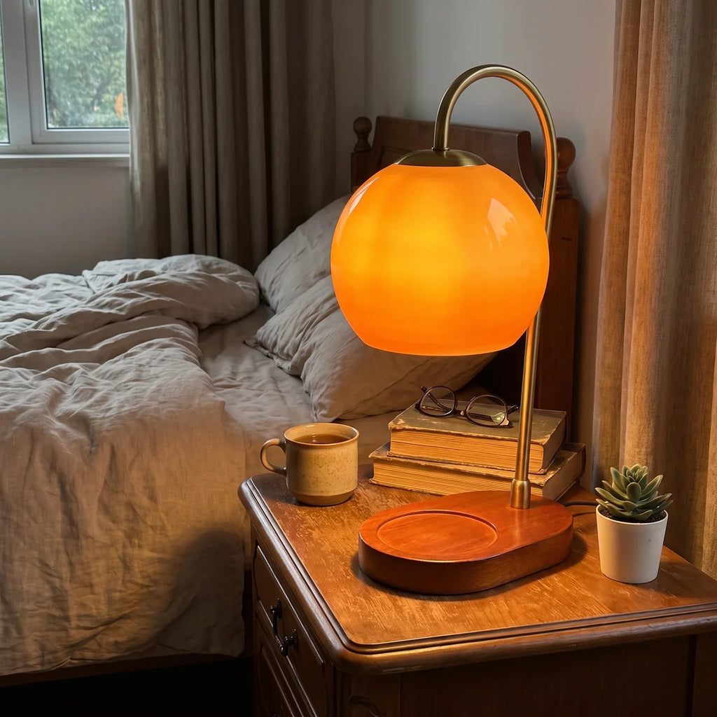 Table Lamp with Candle Warmer – Cozy Glow for Any Room