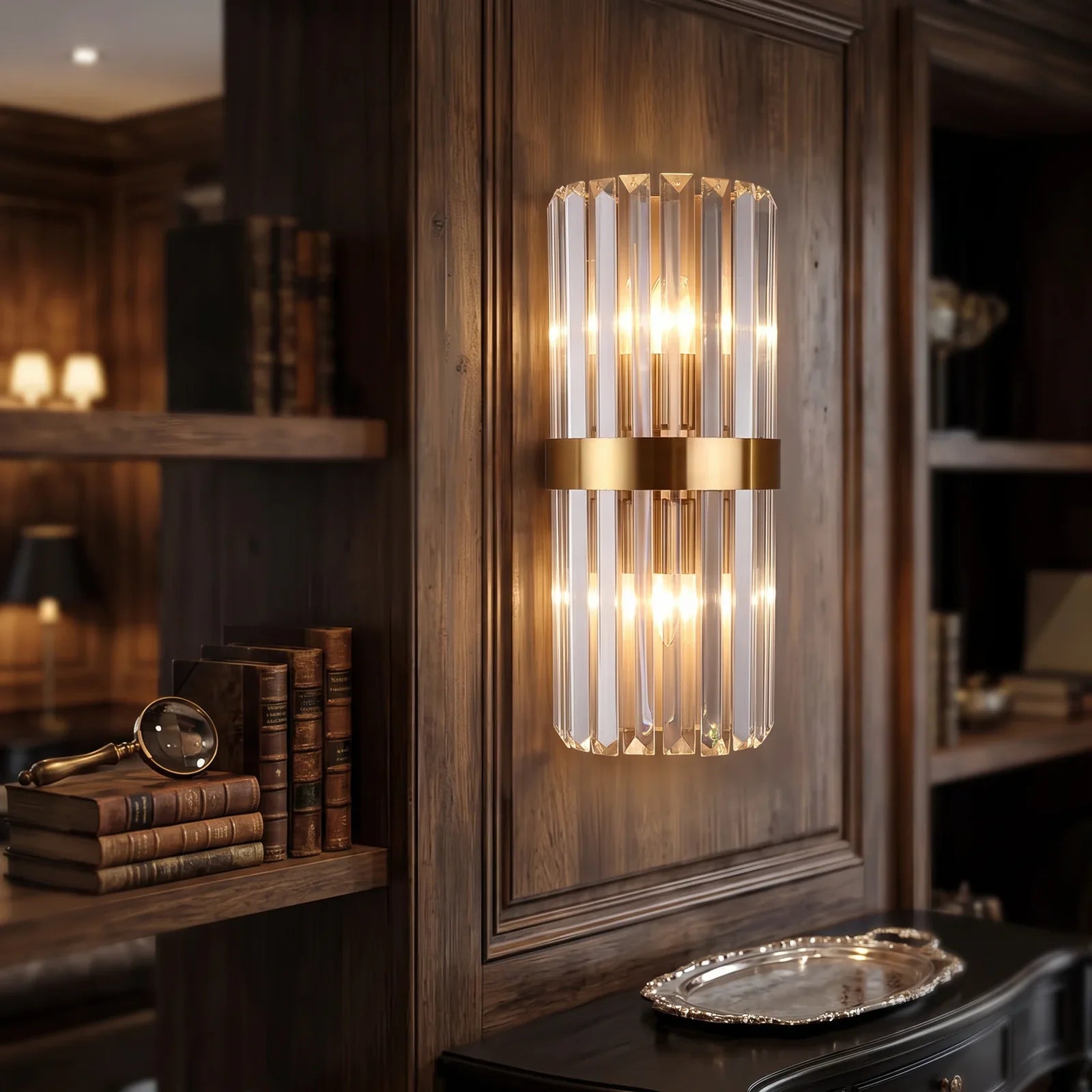 Elegant Crystal Wall Light