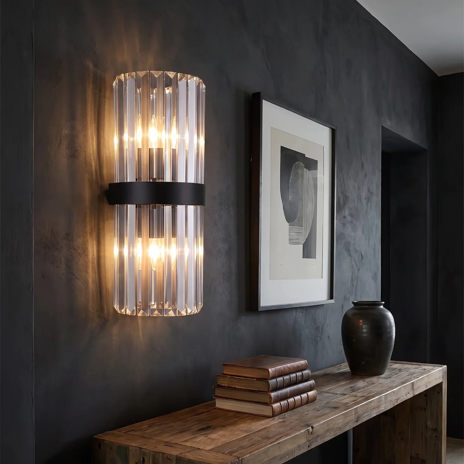 Elegant Crystal Wall Light