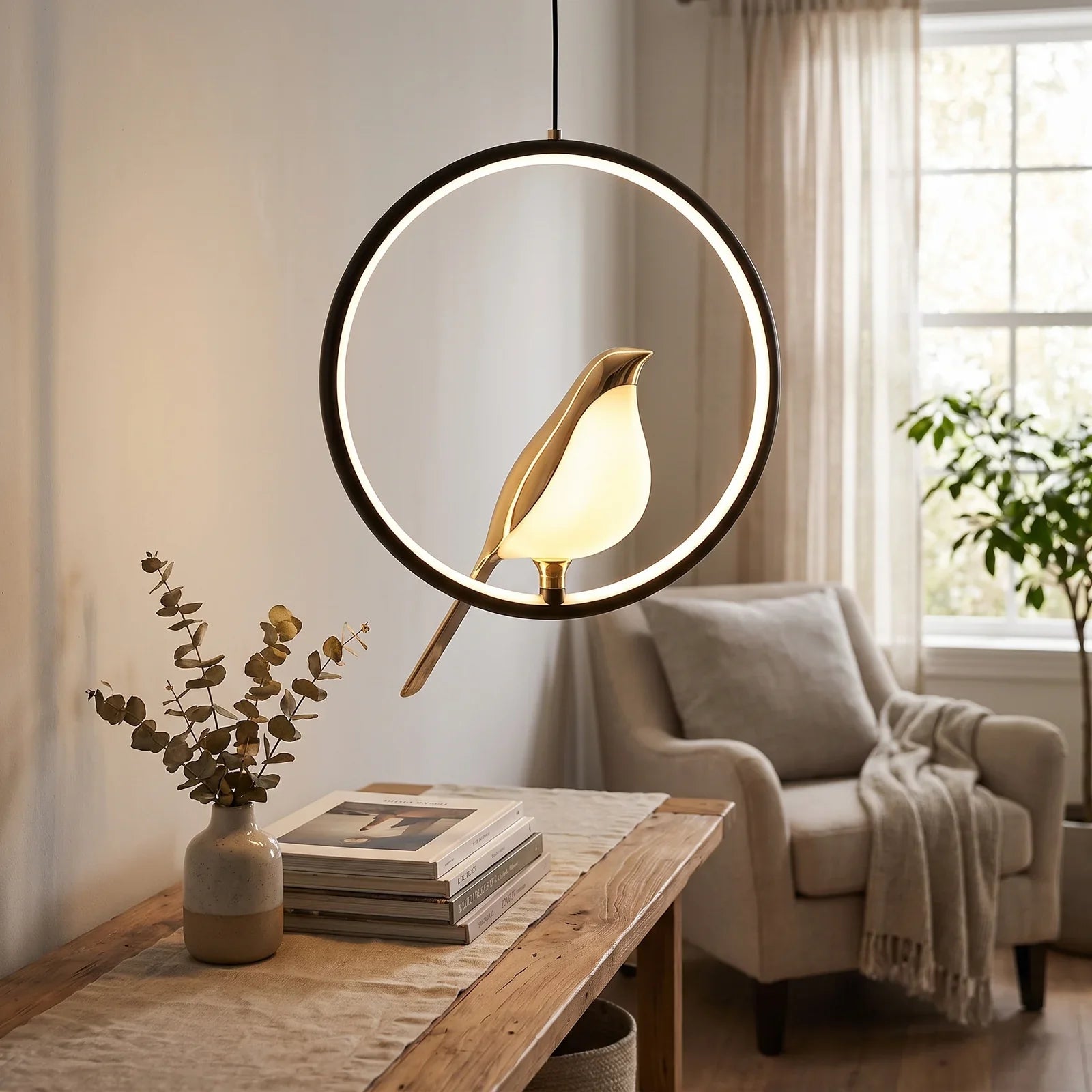 Magpie Pendant Light - Sleek, Bird-Inspired Ceiling Fixture for Modern Homes