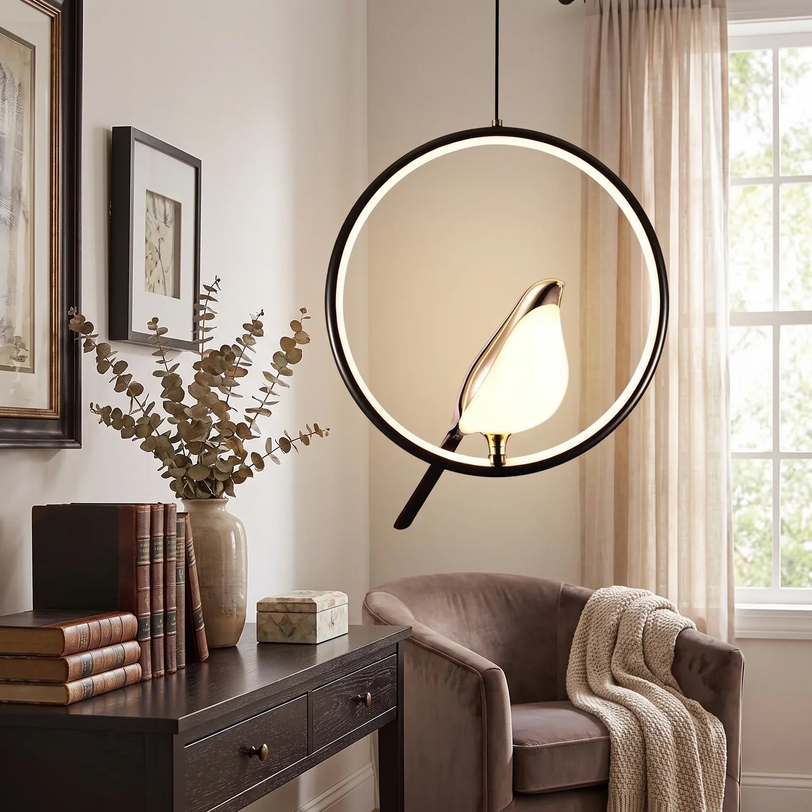Magpie Pendant Light - Sleek, Bird-Inspired Ceiling Fixture for Modern Homes