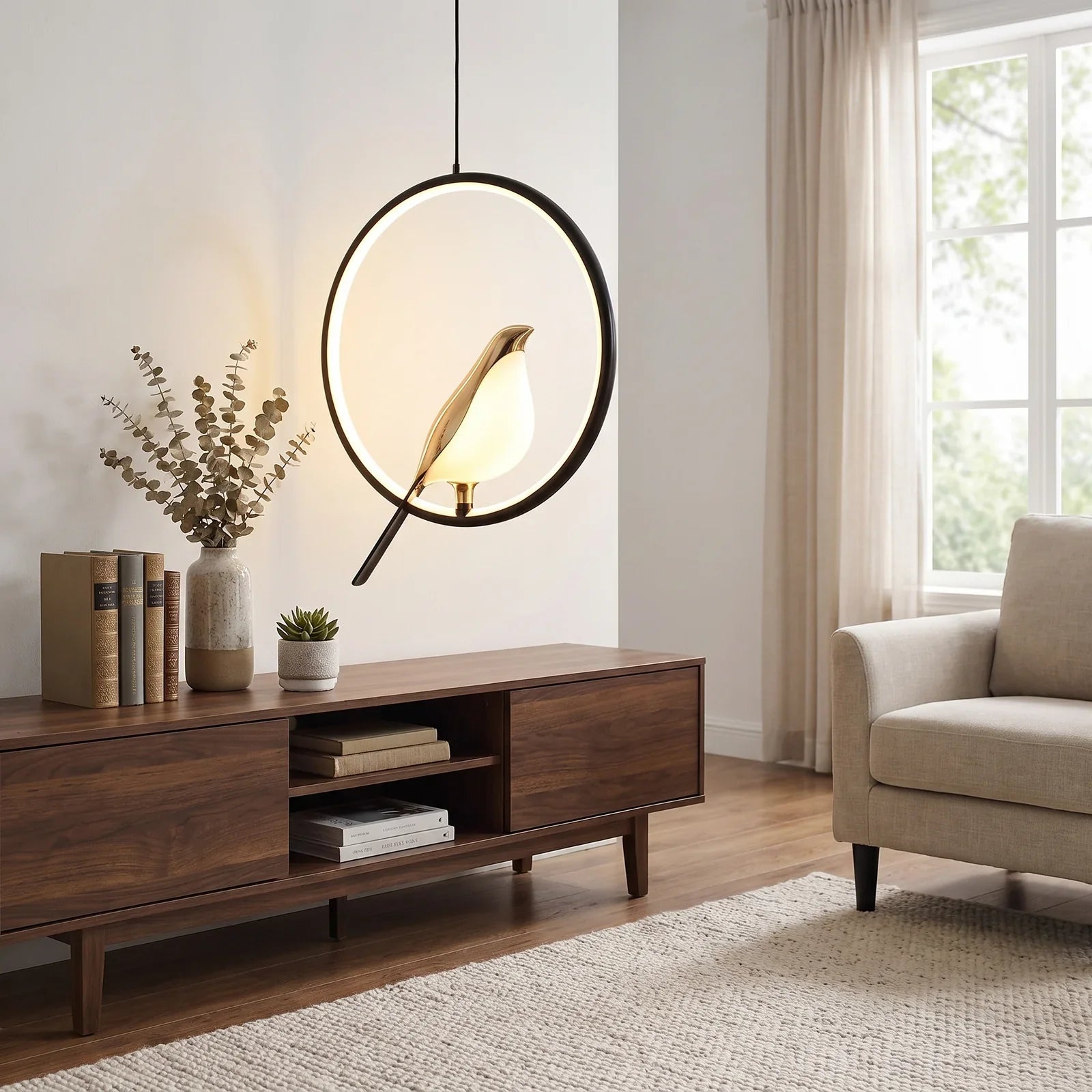 Magpie Pendant Light - Sleek, Bird-Inspired Ceiling Fixture for Modern Homes