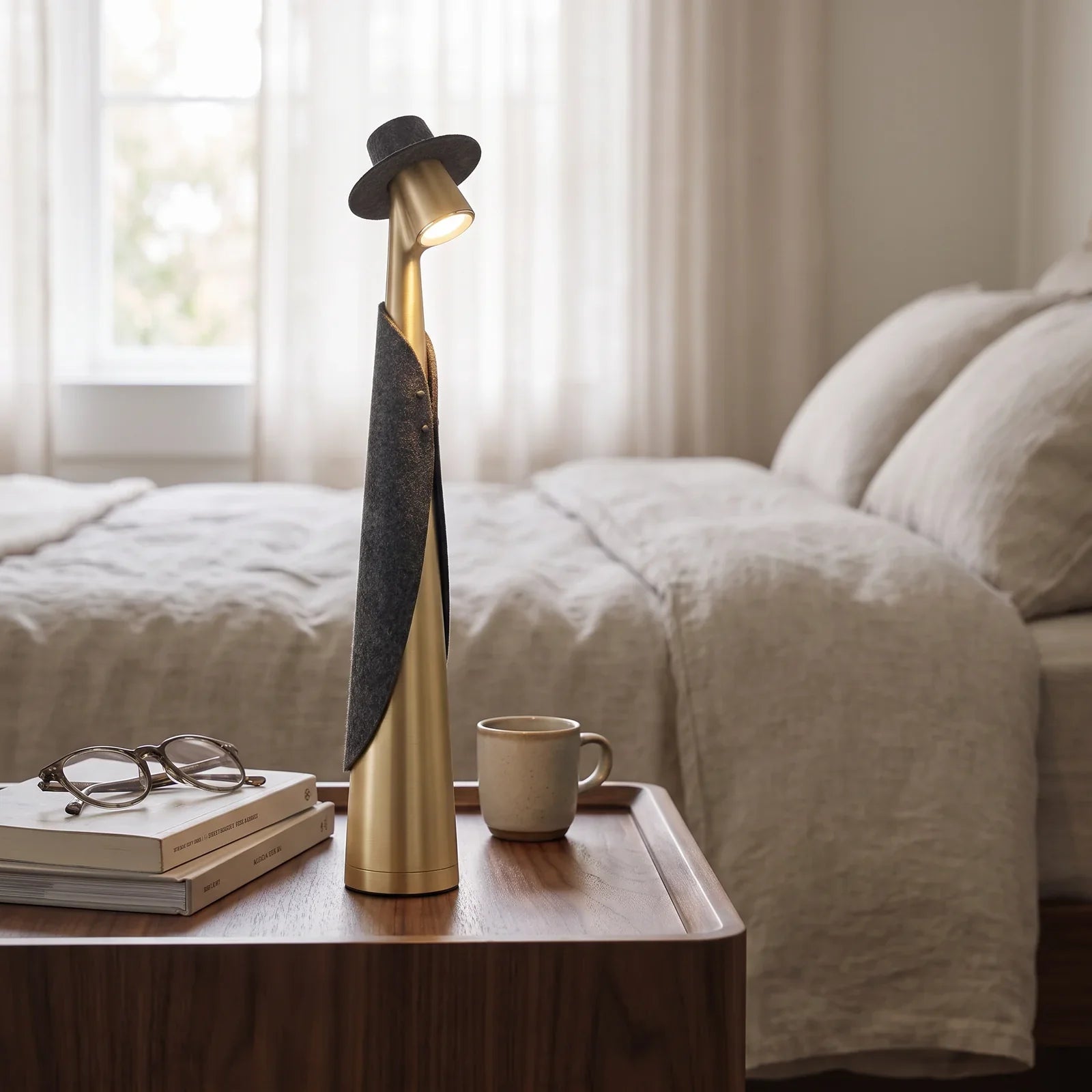 Rechargeable LED Hat-Style Desk Lamp