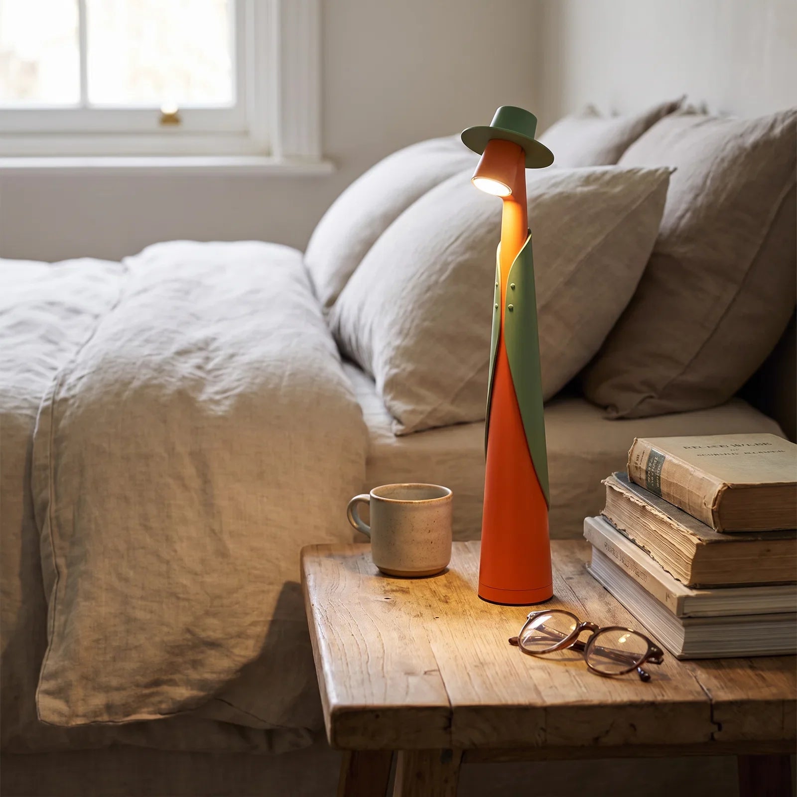Rechargeable LED Hat-Style Desk Lamp