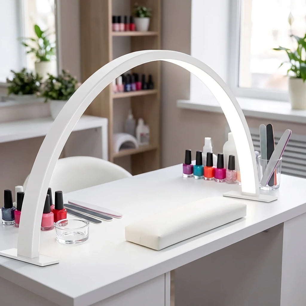 Crescent Moon LED Desk Lamp with Soft Glow