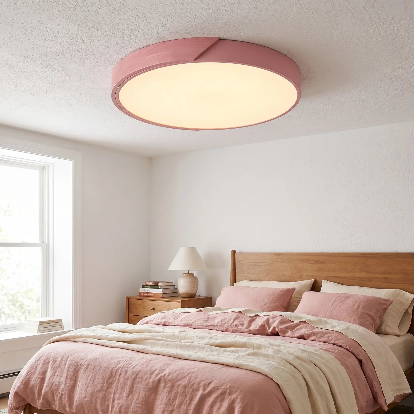 Nordic-Style Wooden LED Ceiling Light