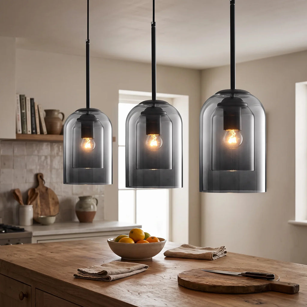 Nordic Glass Pendant Light - Sleek Minimalist Glass Fixture for Modern Interiors