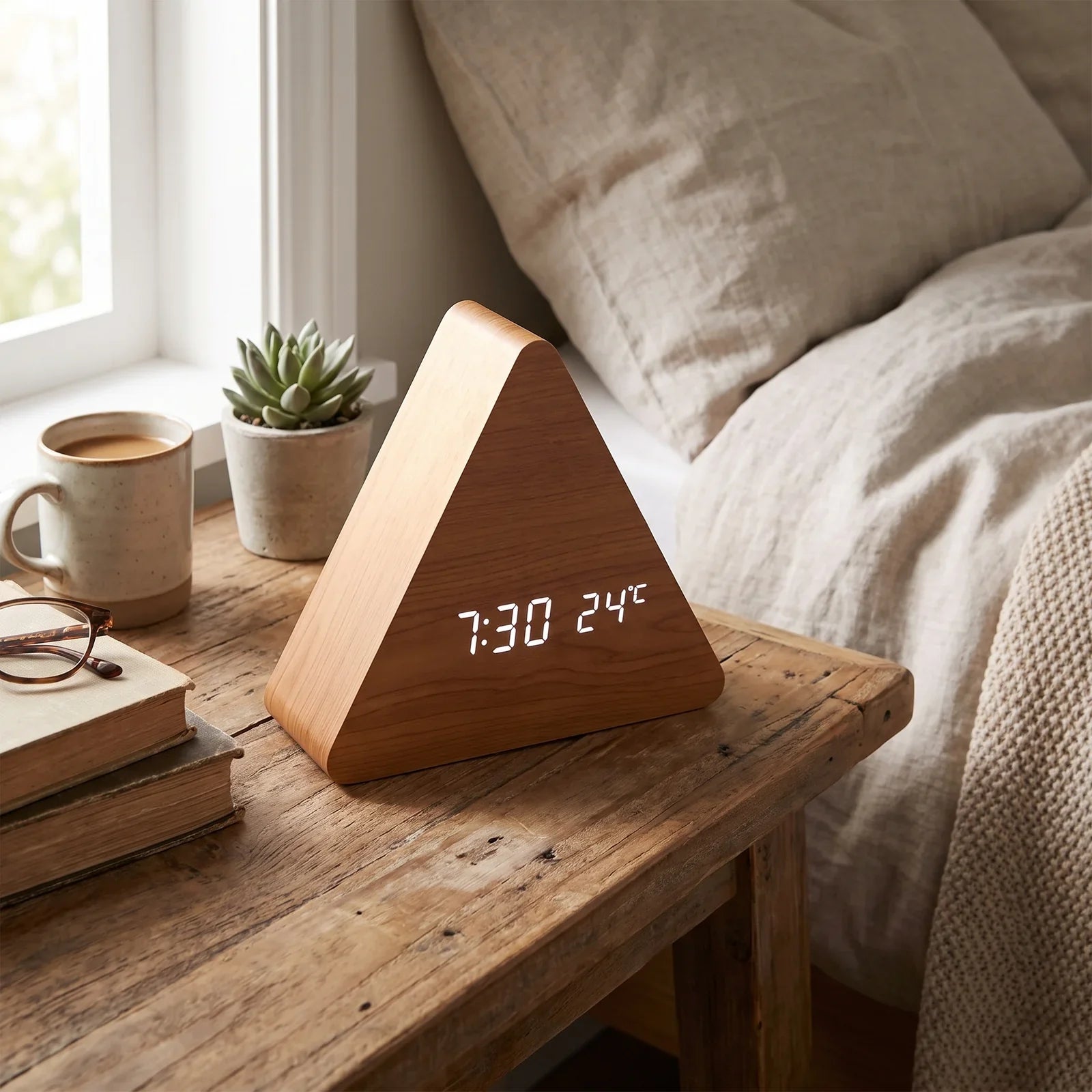 Smart LED Alarm Clock with Bright, Crisp Display
