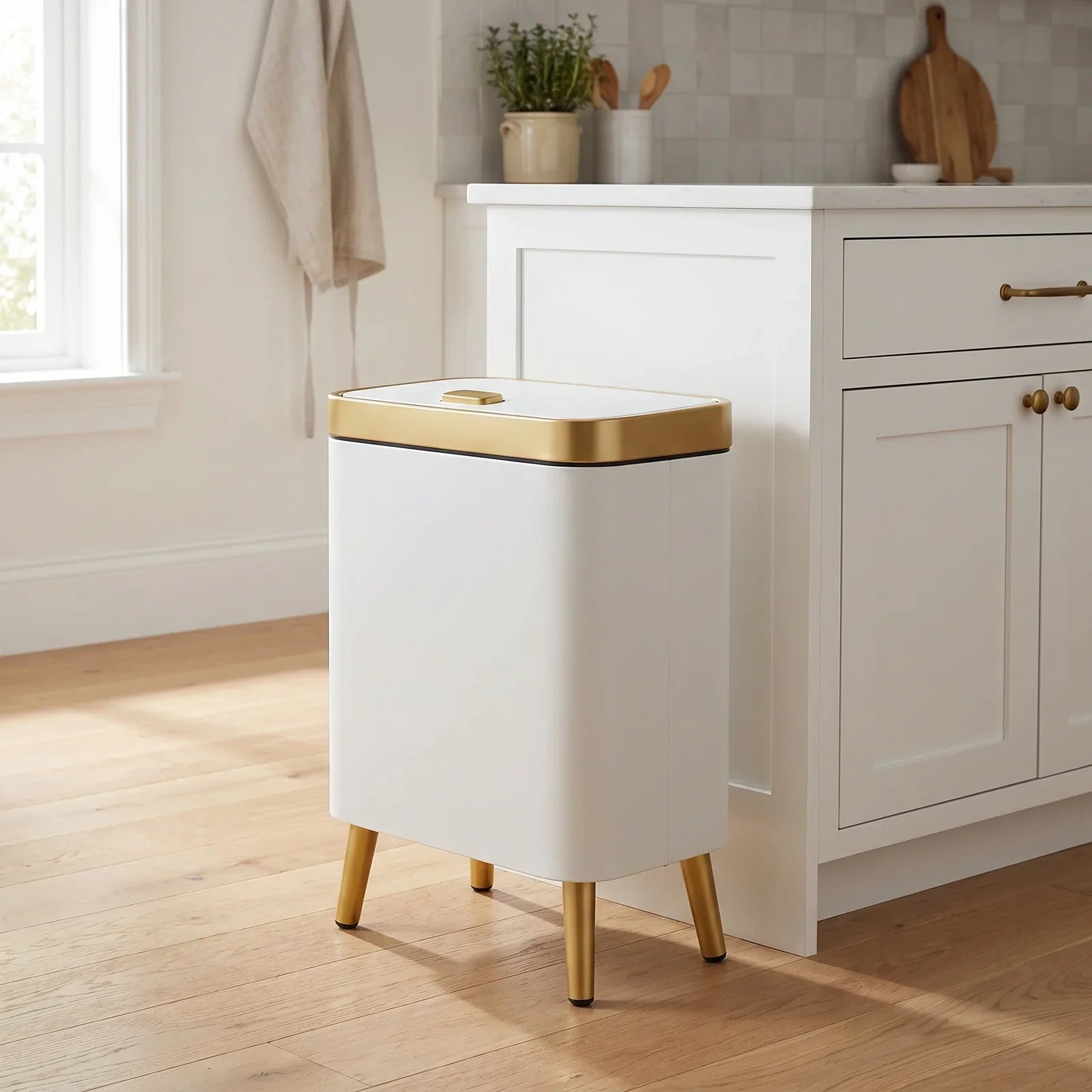15L Odour-Sealing Trash Can with Tight-Seal Lid