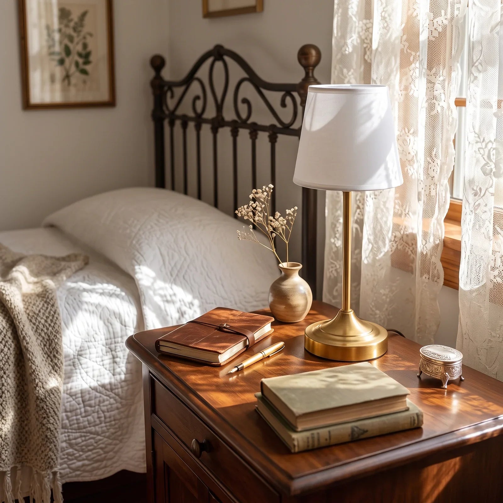 Dimmable Battery-Powered Table Lamp