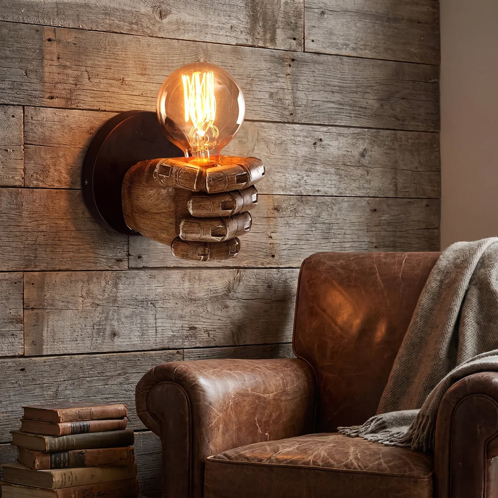 Industrial Handcrafted Wall Lamp