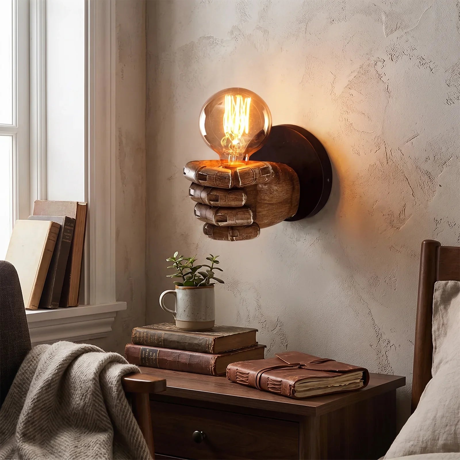 Industrial Handcrafted Wall Lamp