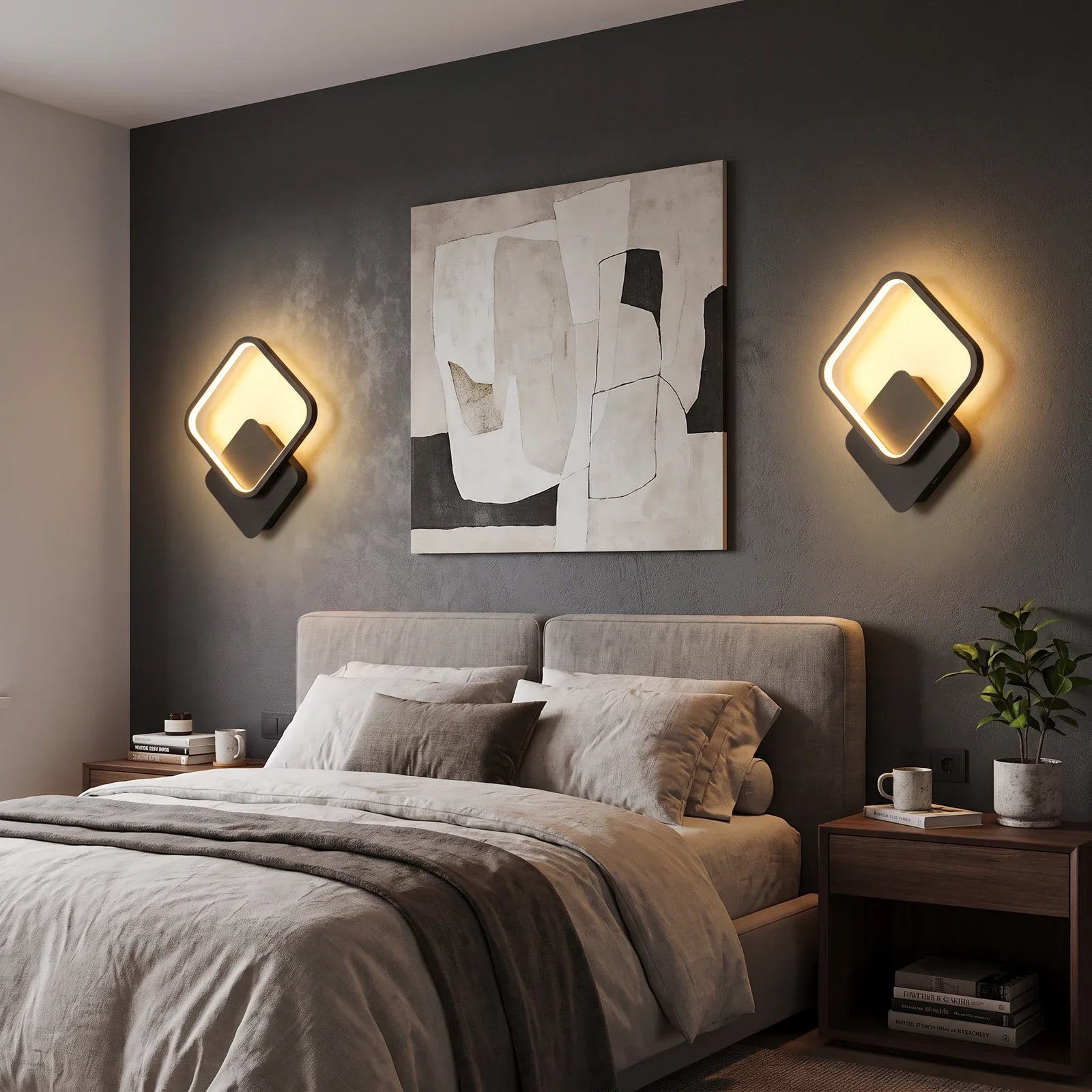 Sleek Modern Square LED Wall Lamp
