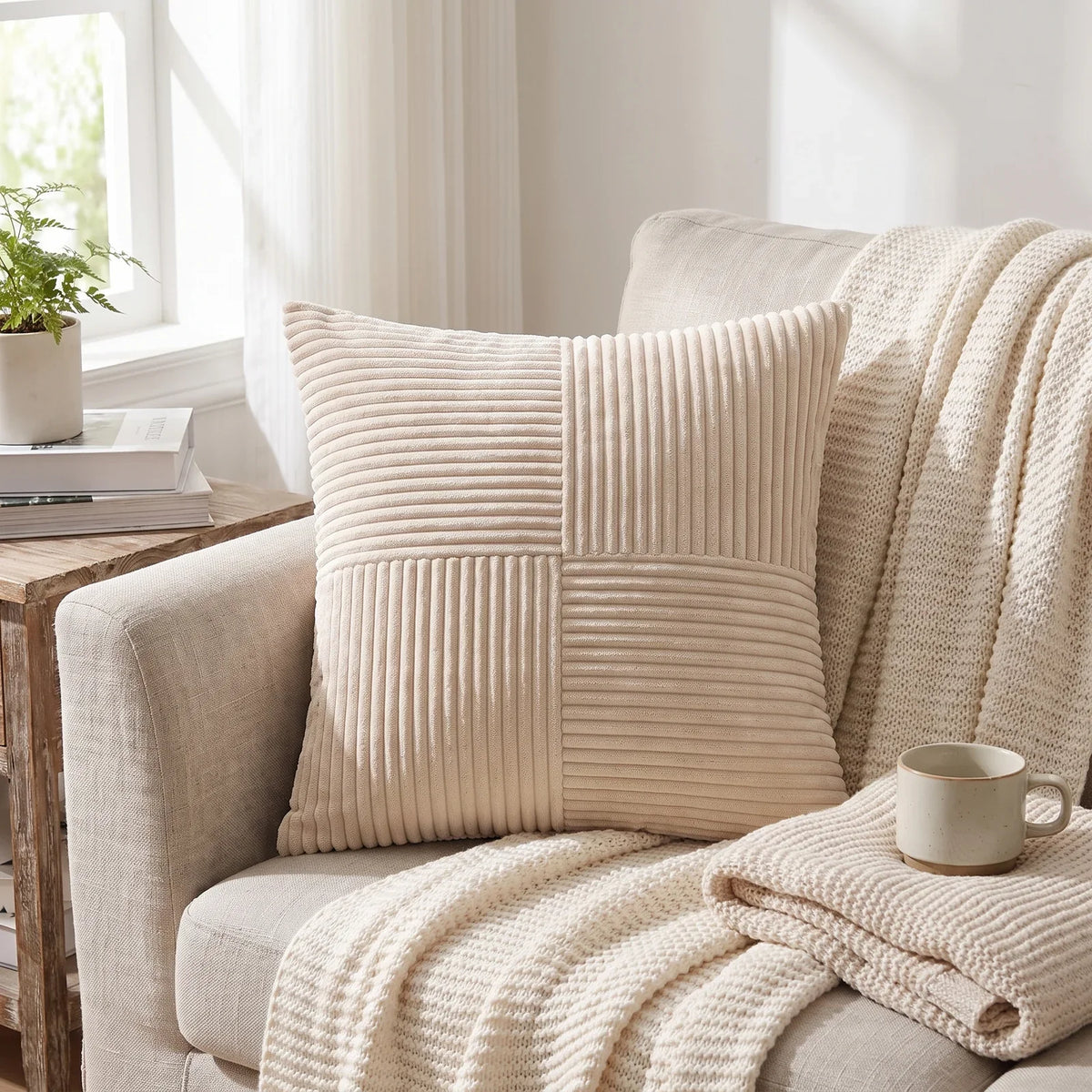Soft & Stylish Corduroy Cushion Covers