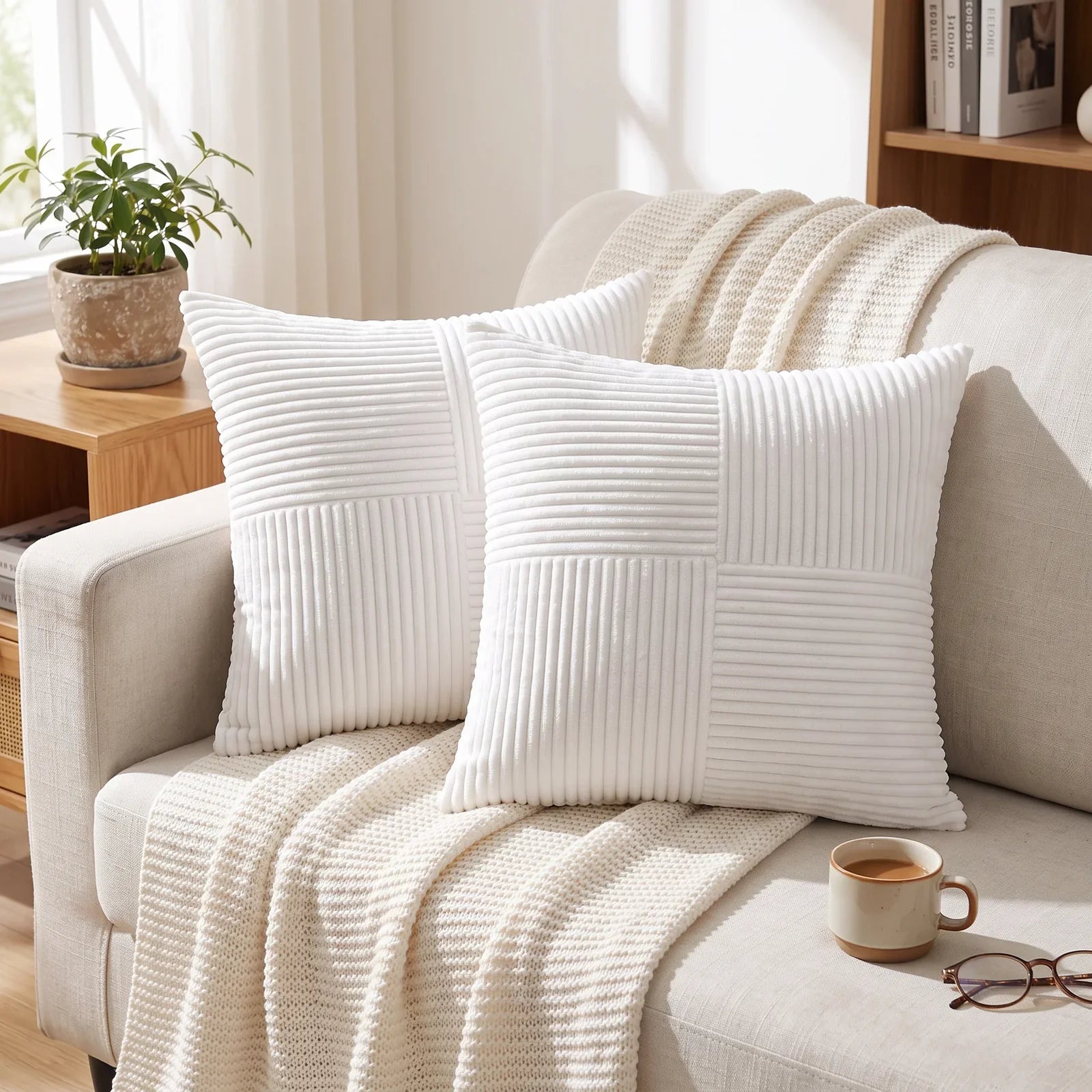Soft & Stylish Corduroy Cushion Covers