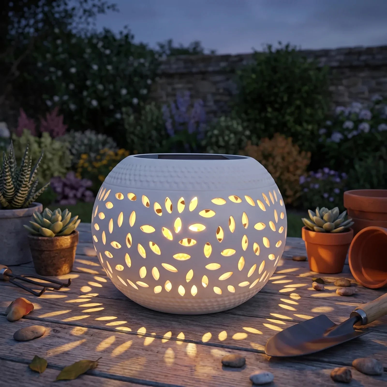 Lumopattern Solar Garden Light - Bright Outdoor Solar-Powered Lamp
