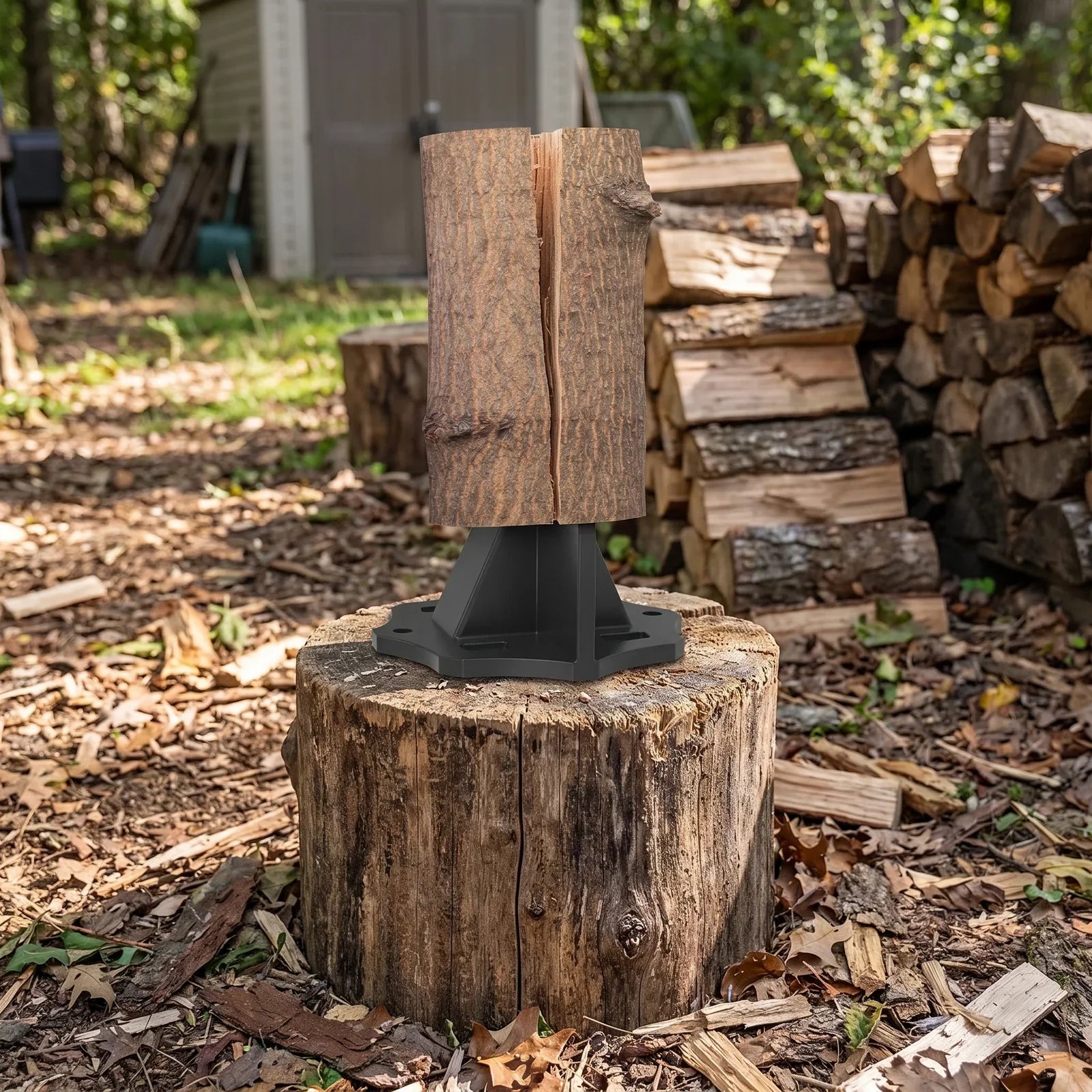 KindlePro Heavy-Duty Carbon Steel Log Splitter for Quick, Effortless Wood Splitting