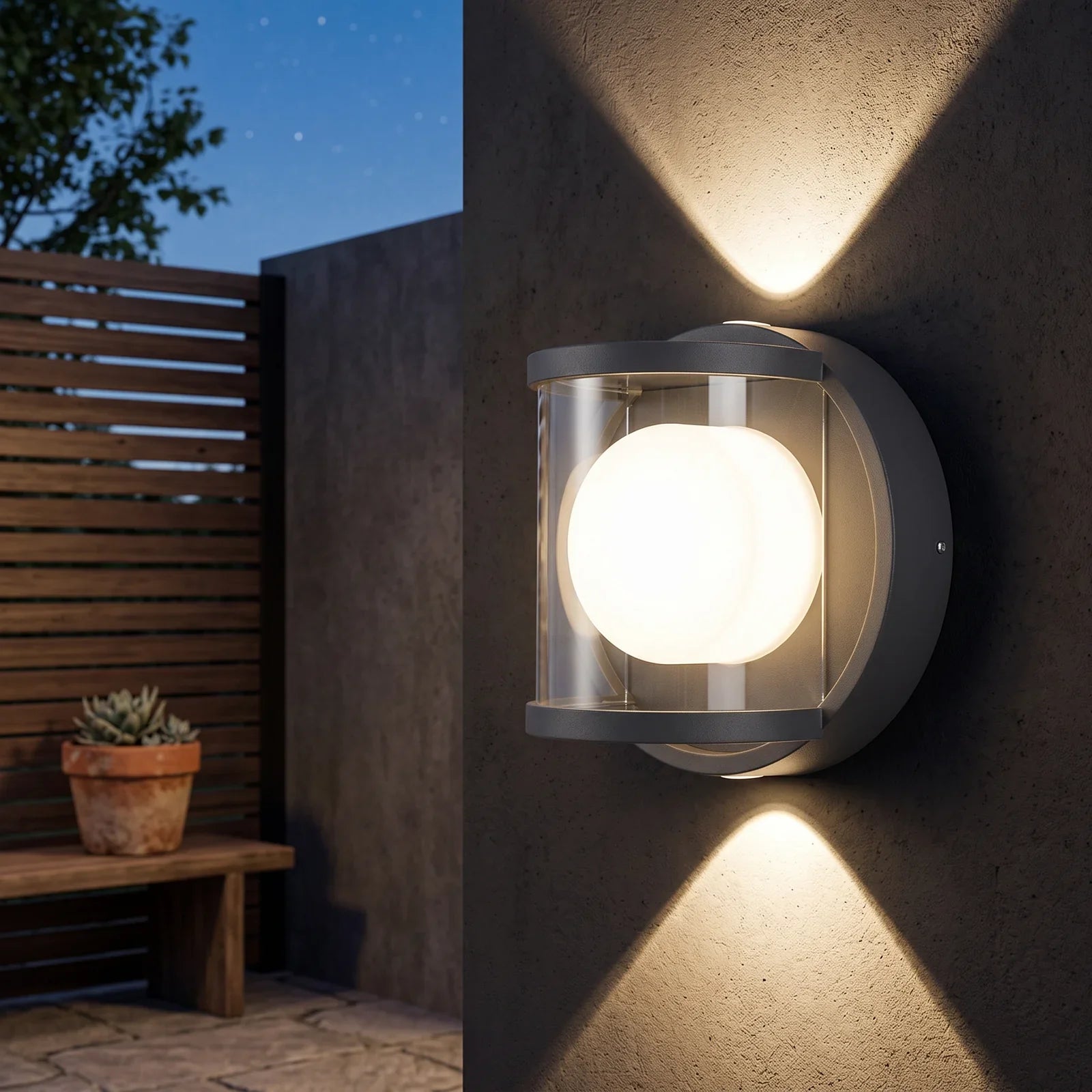 Sleek Modern LED Up-and-Down Wall Light