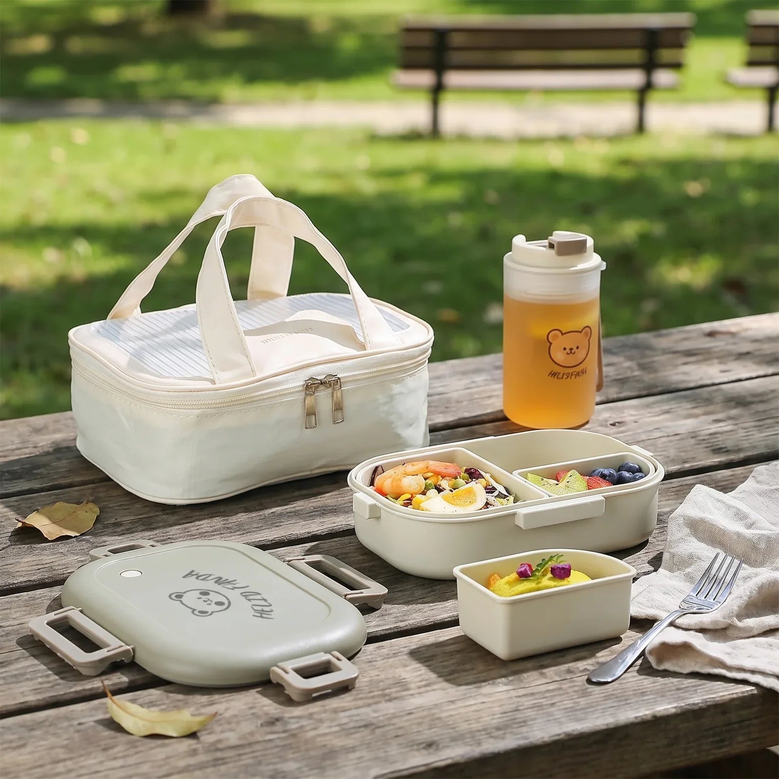 FreshMate Portable Bento Lunch Box – Leak-Proof On-The-Go Meal Prep Solution for Fresh, Tasty Lunches