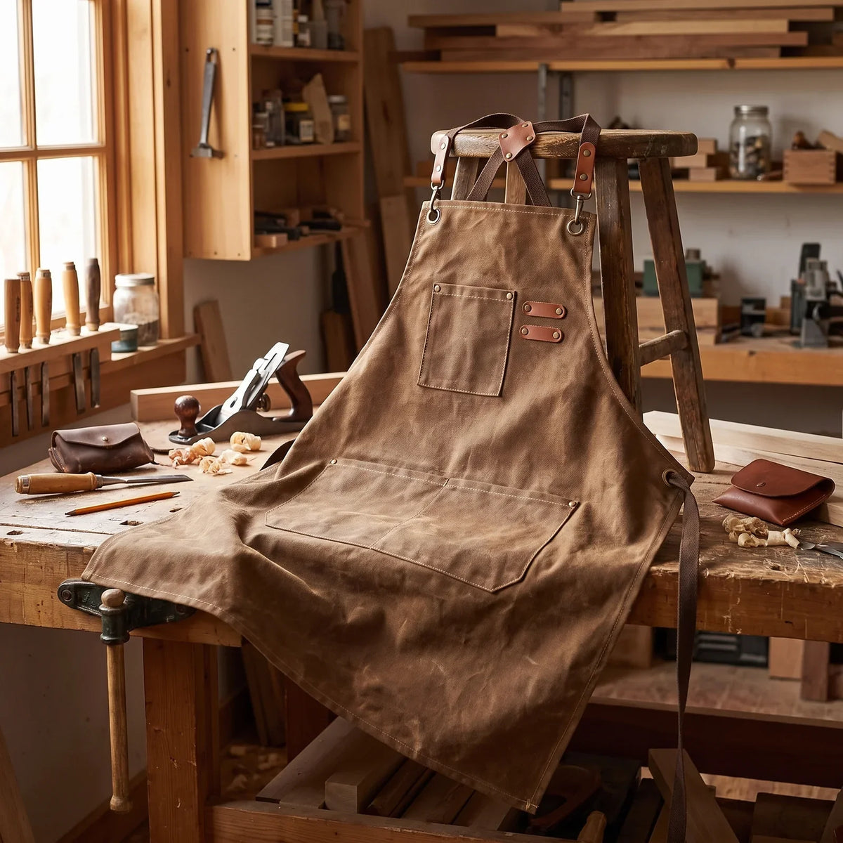 ProWear Canvas Kitchen Apron – Durable, Easy-Clean Apron for Home Chefs