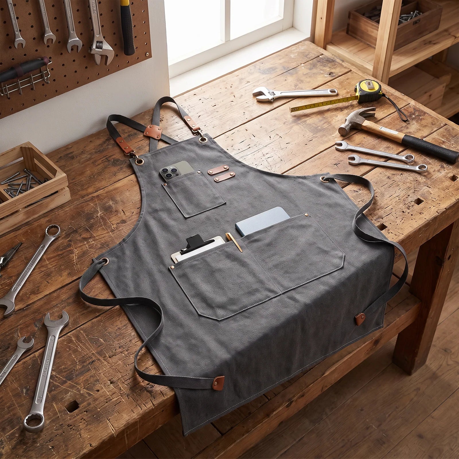 ProWear Canvas Kitchen Apron – Durable, Easy-Clean Apron for Home Chefs
