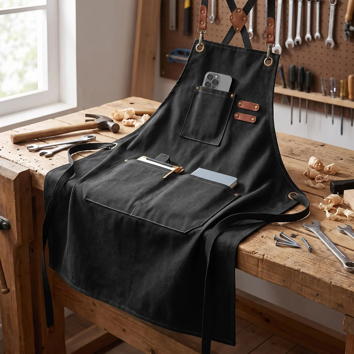 ProWear Canvas Kitchen Apron – Durable, Easy-Clean Apron for Home Chefs